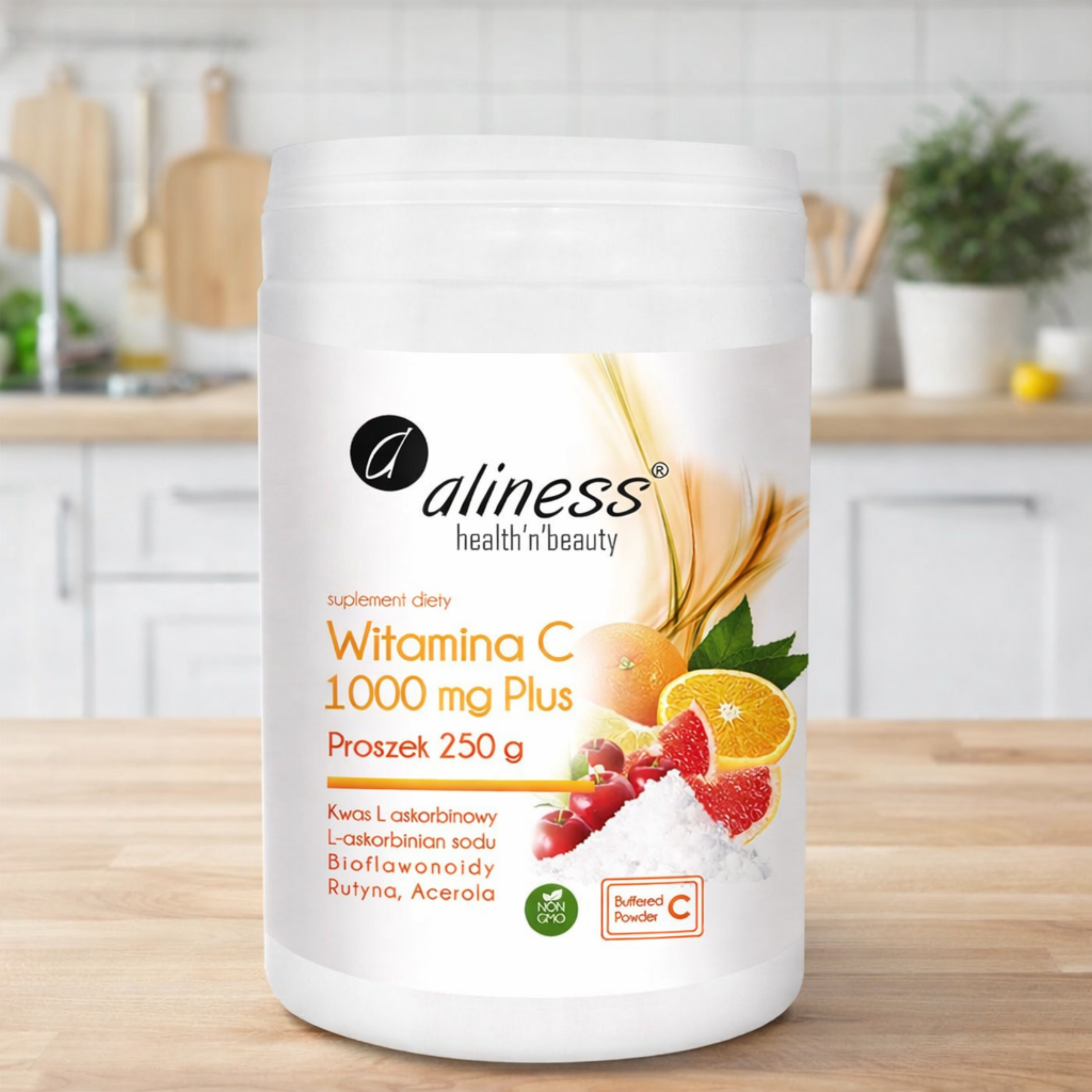 ALINESS - Witamina C 1000mg Plus - 250g x2