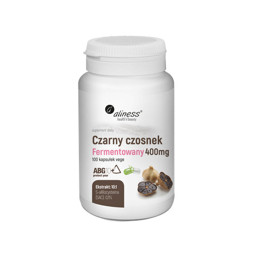ALINESS - Czarny Czosnek Fermentowany 400mg - 100vcaps.