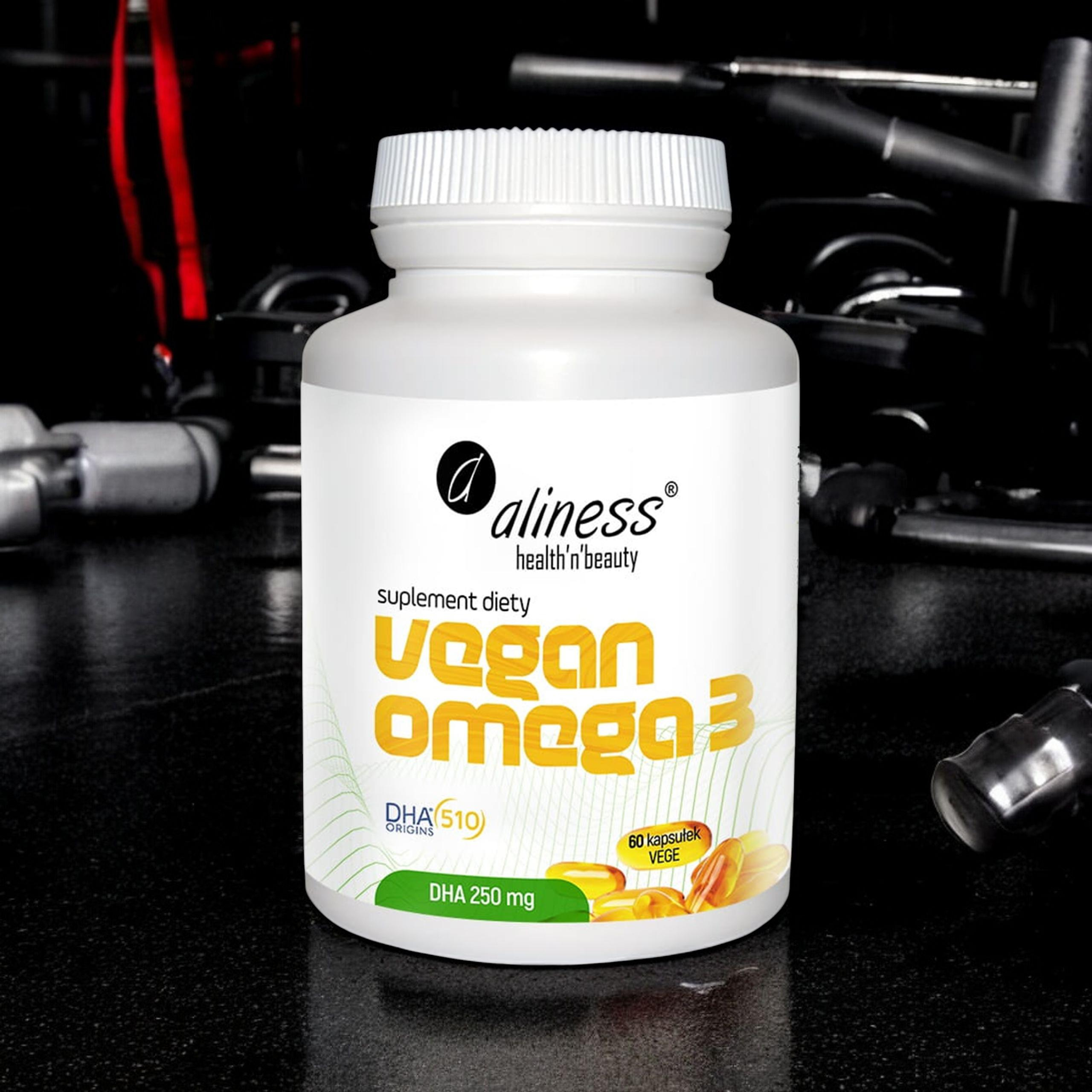 ALINESS - Vegan Omega 3 - DHA 250mg - 2x 60caps.