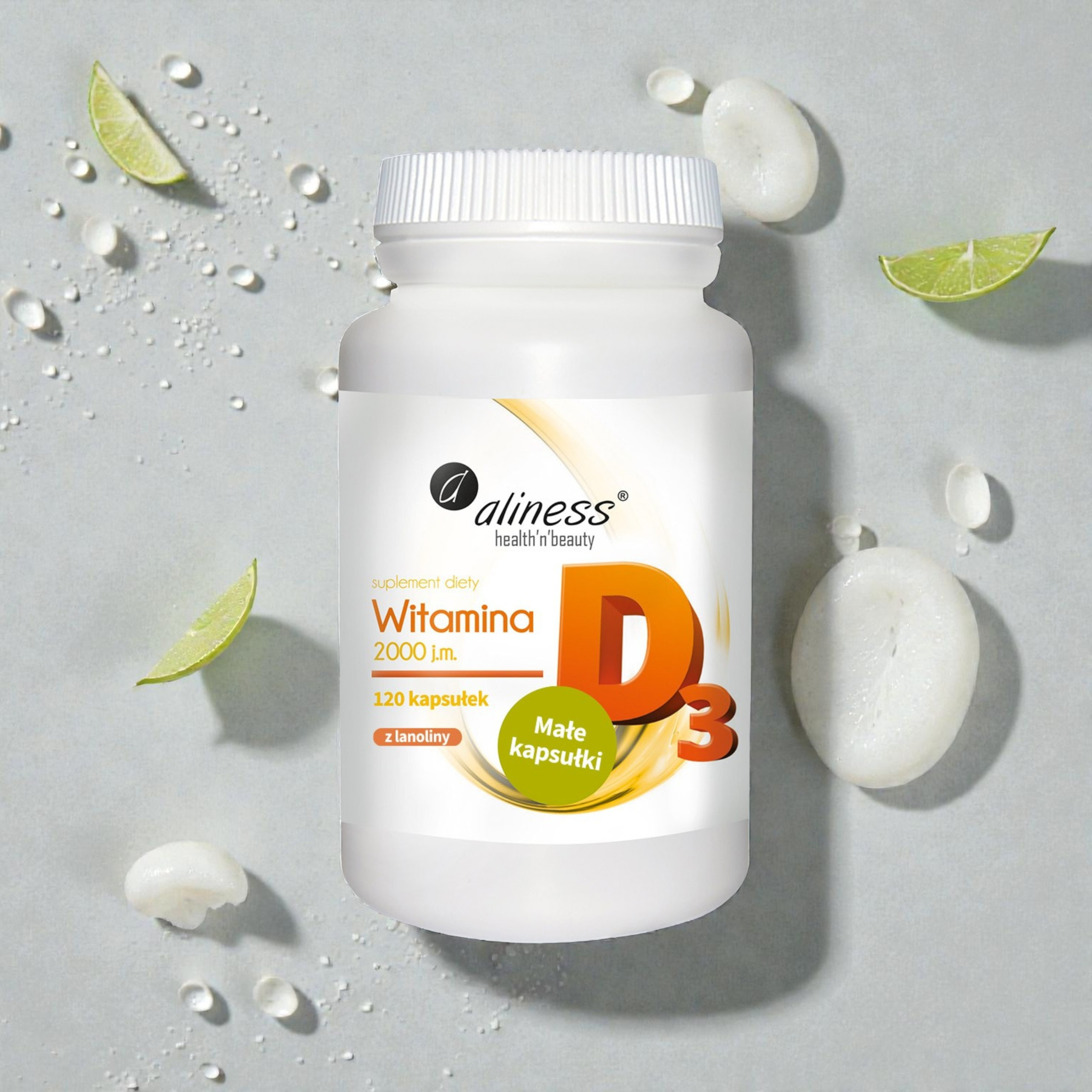 ALINESS - Witamina D3 2000IU - 120caps.