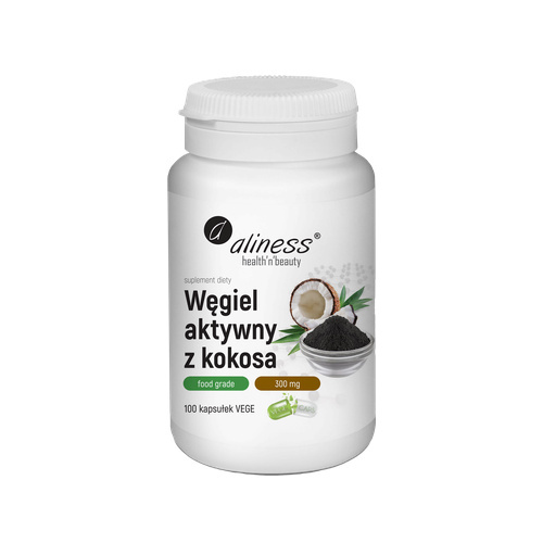 ALINESS Węgiel aktywny z kokosa 300mg - 100vcaps