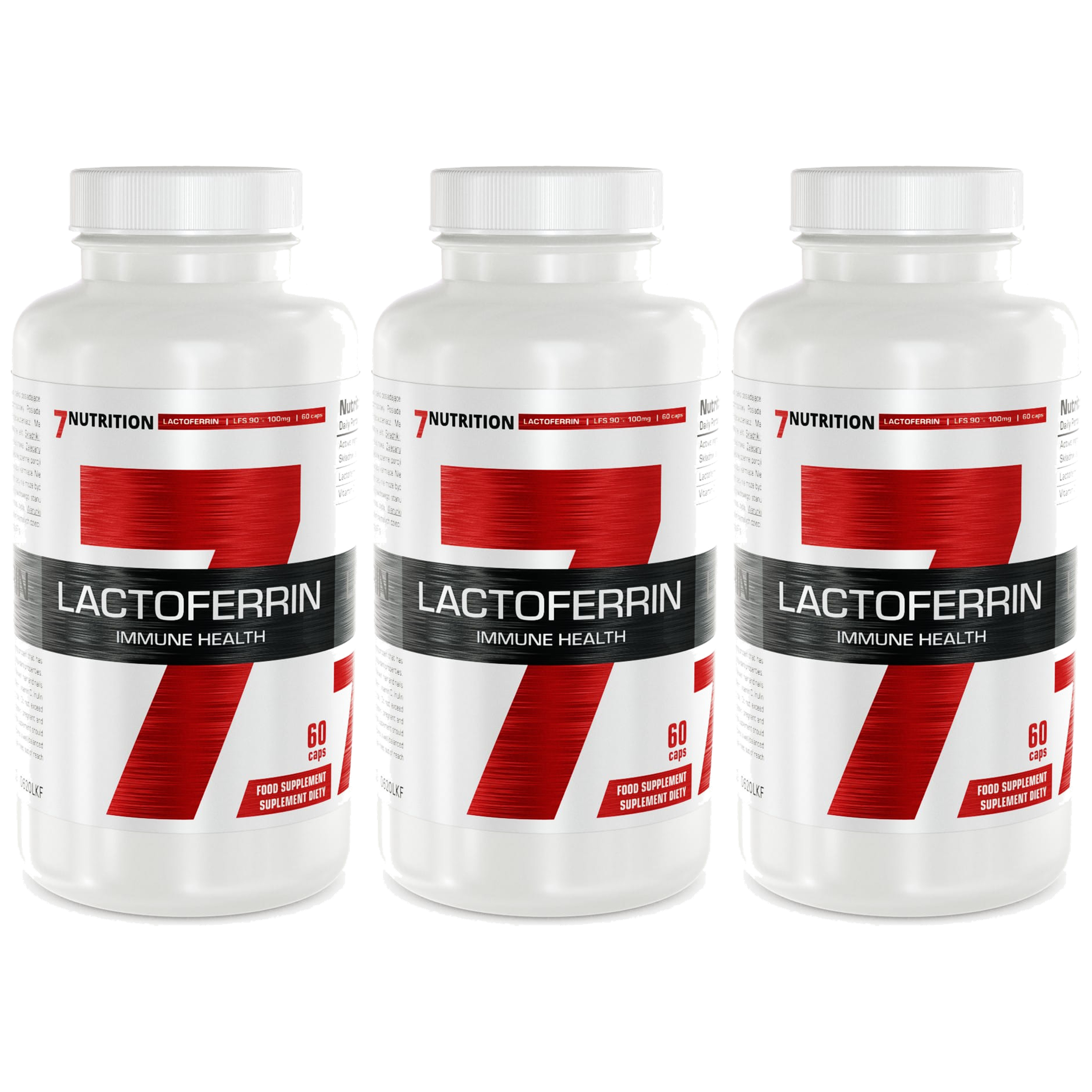 7 NUTRITION Lactoferrin 100mg - 3x 60caps