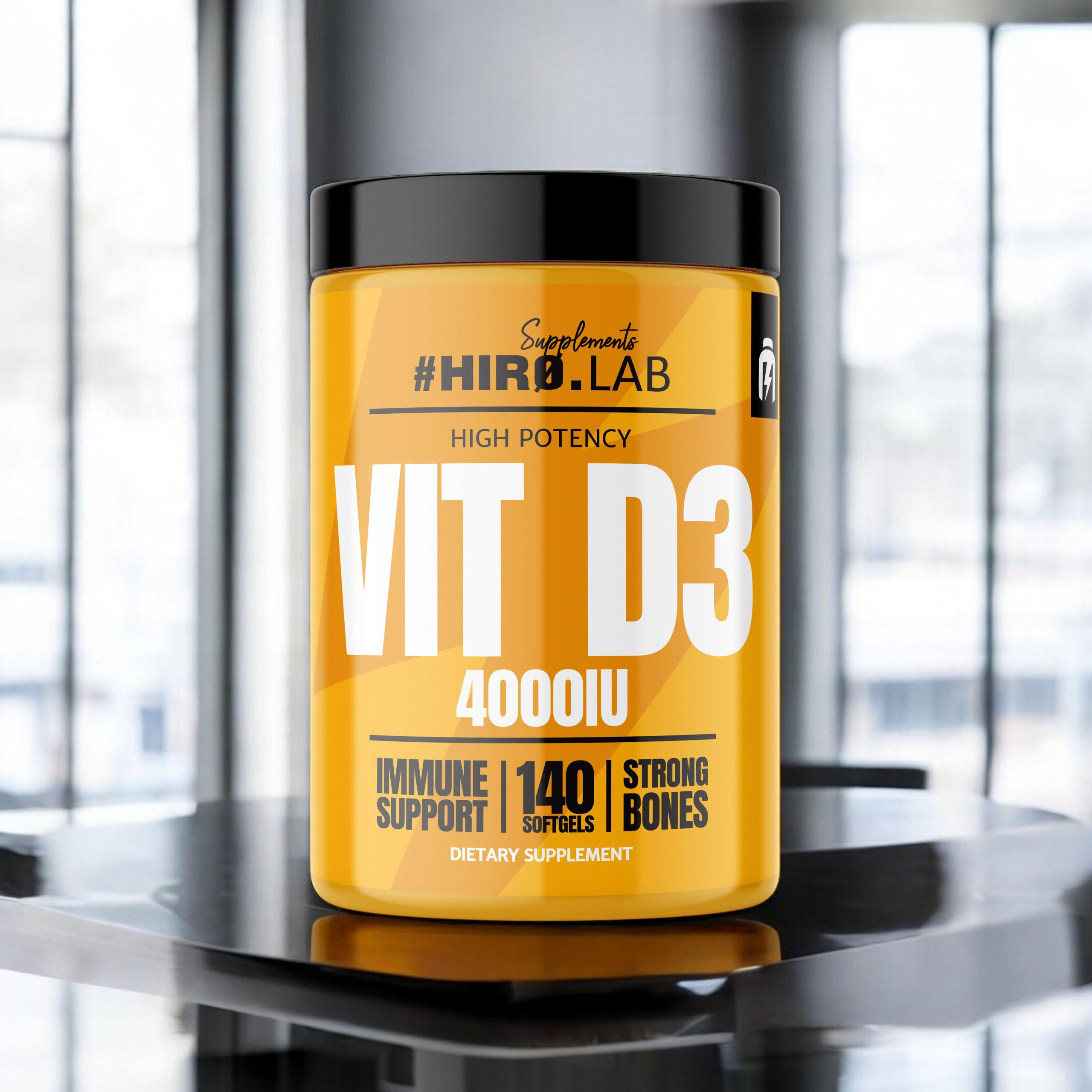 HIRO.LAB Vitamin D3 4000IU - 140 softgels