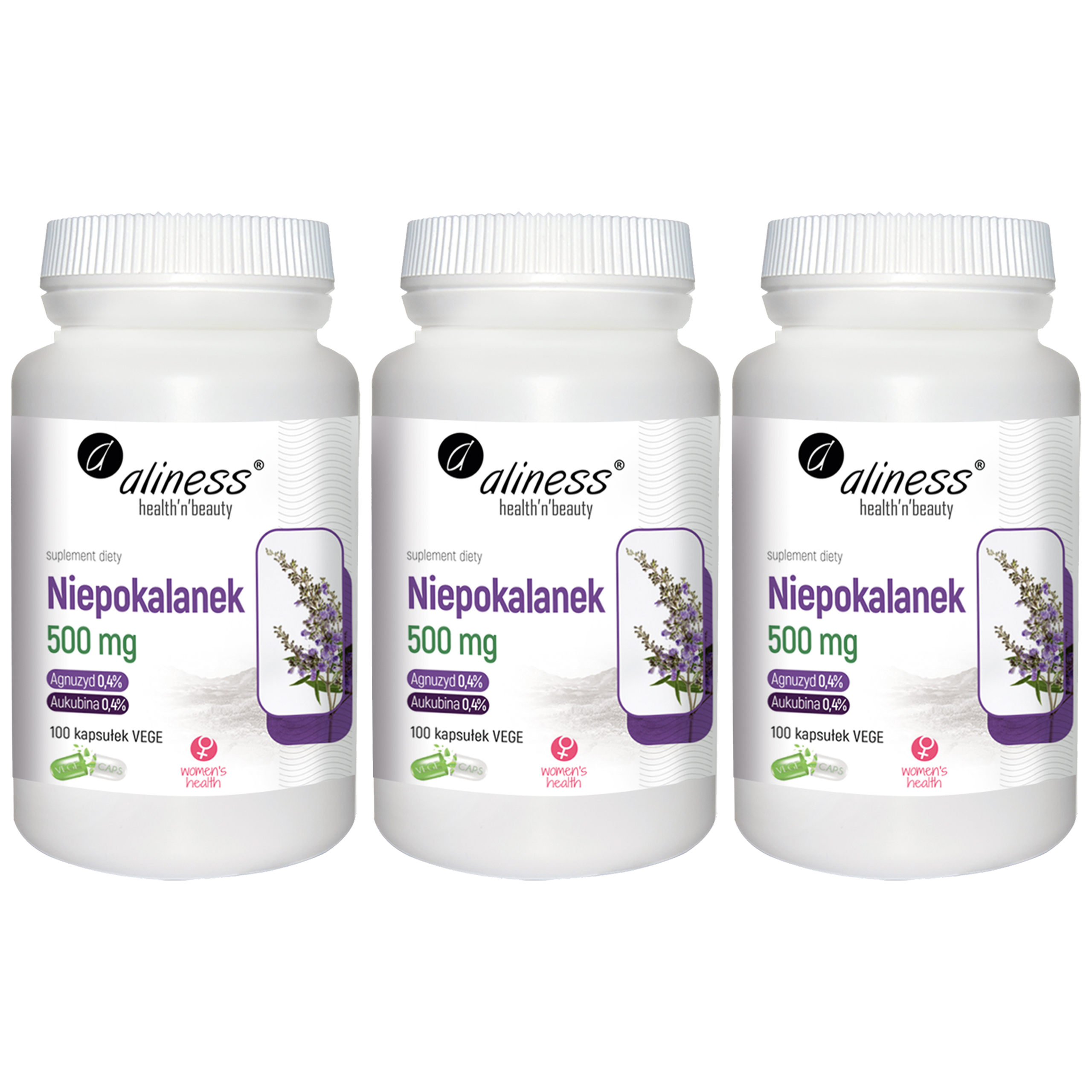 ALINESS Niepokalanek 500mg - 3x 100vcaps.