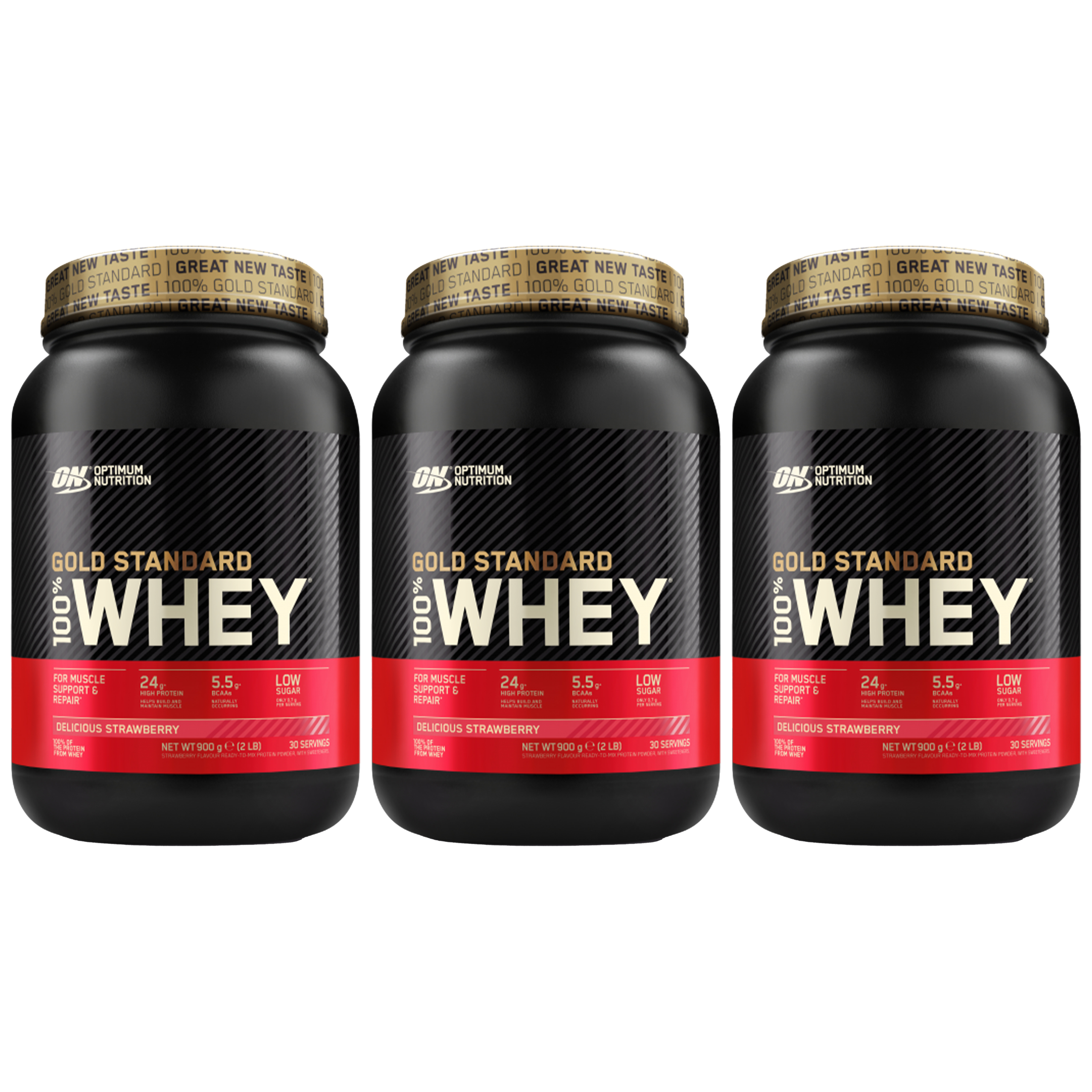 OPTIMUM NUTRITION Whey Gold Standard - 3x 900g