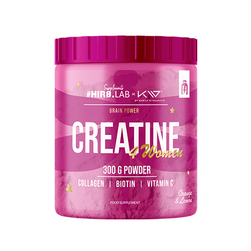 HIRO.LAB - Creatine 4 Women with Collagen - 300g - Lemon Orange 