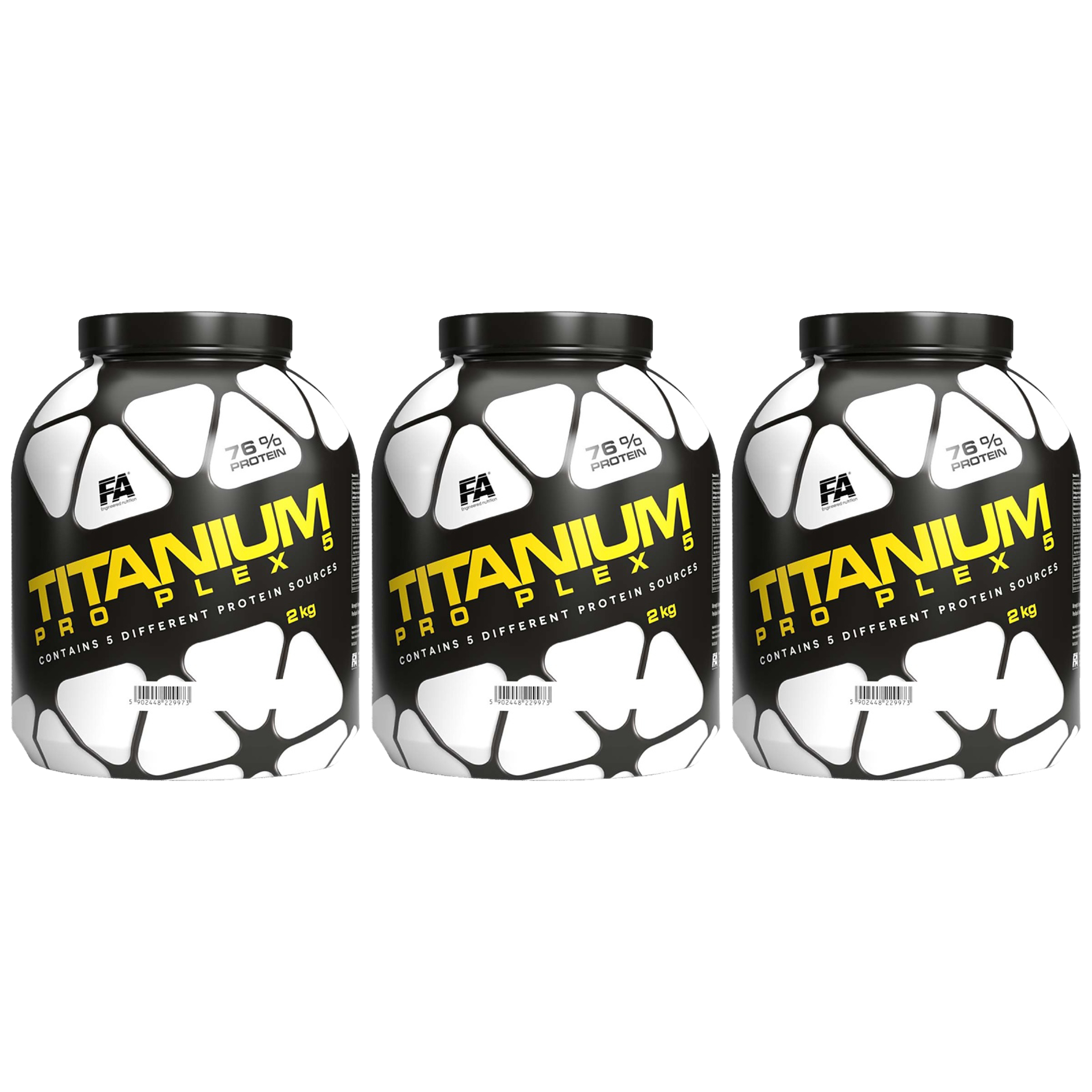 FITNESS AUTHORITY Titanium Pro Plex 5 - 3x 2000g