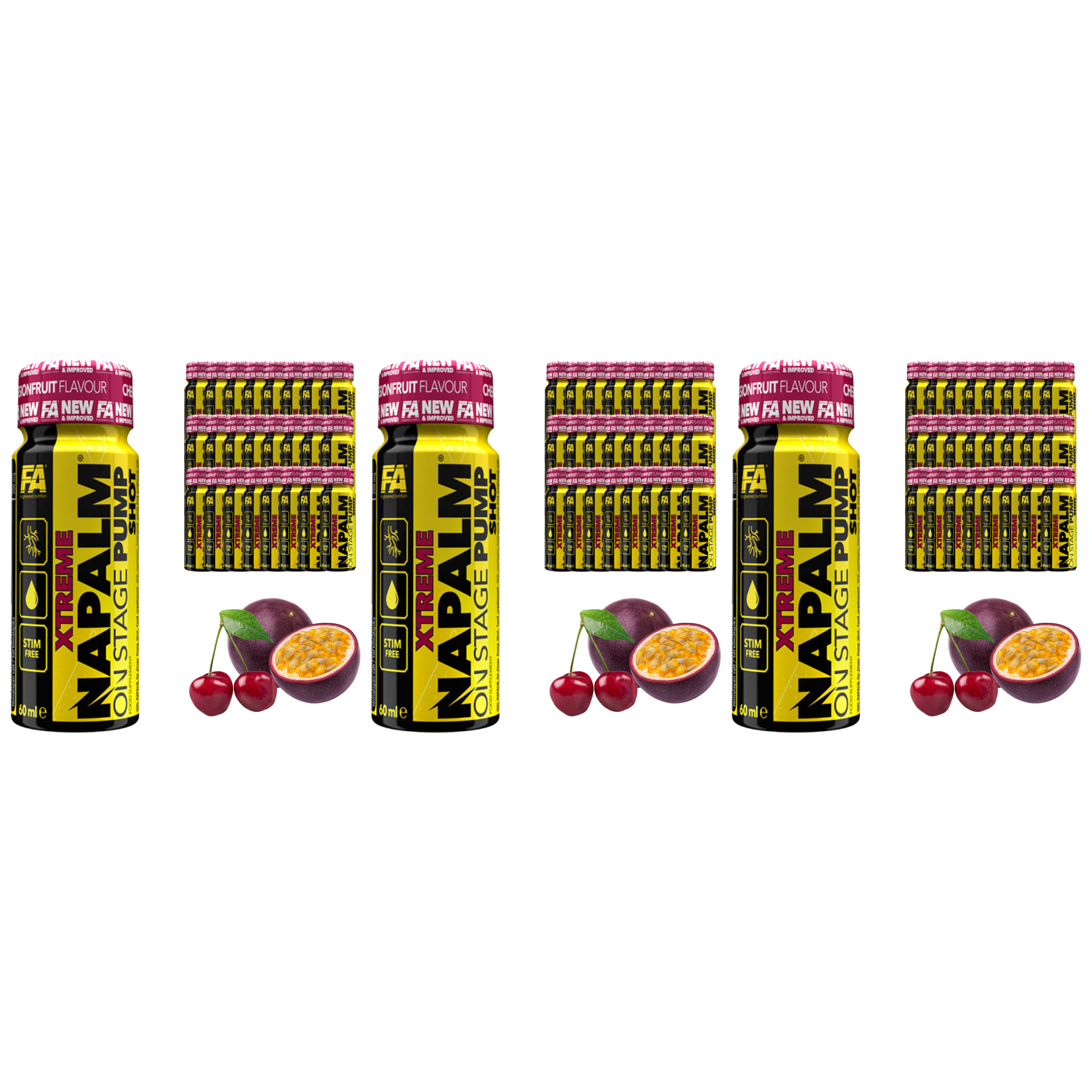 FITNESS AUTHORITY - Xtreme Napalm On Stage SF Shot - 24x 3x 60ml