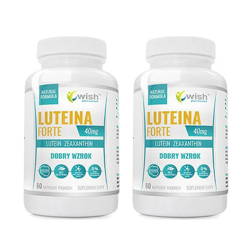WISH Pharmaceutical Luteina Forte - 2x 60softgels.