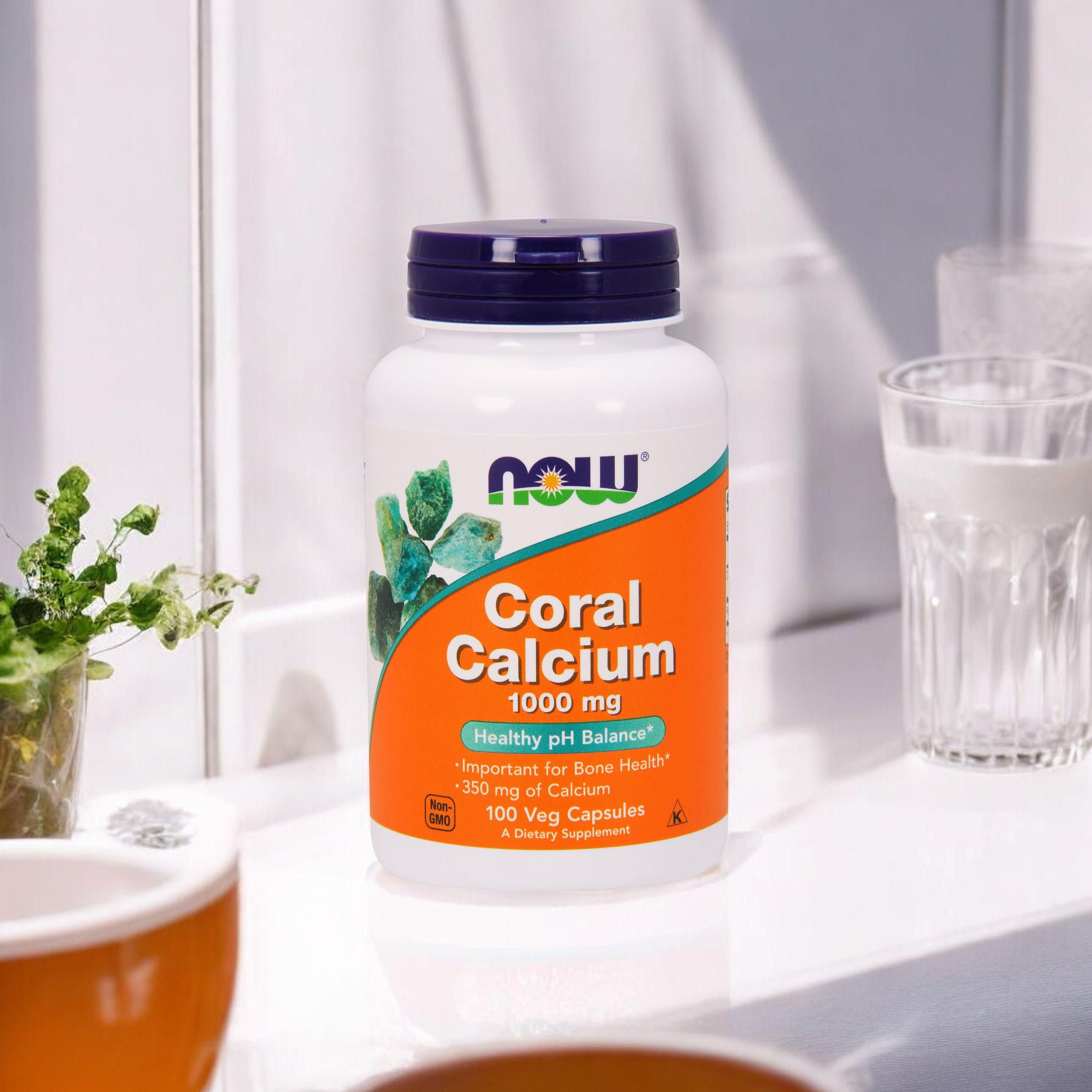 NOW Coral Calcium 1000mg - 3x 100vegcaps