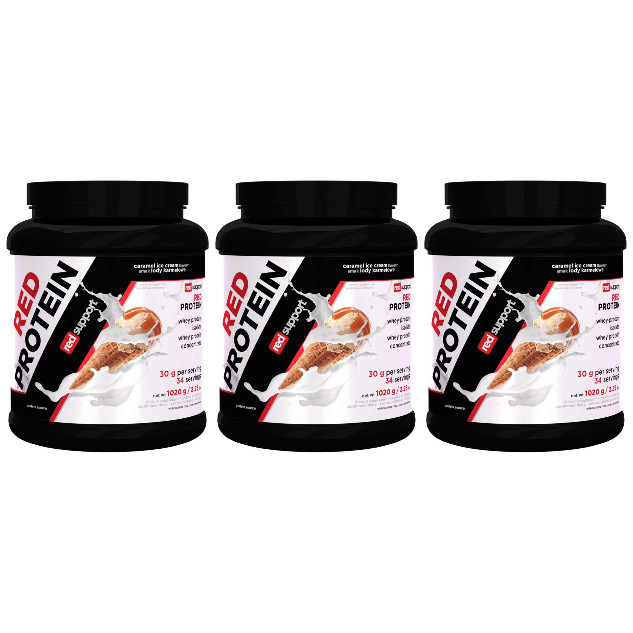 RED SUPPORT Red Protein - 3x 1020g