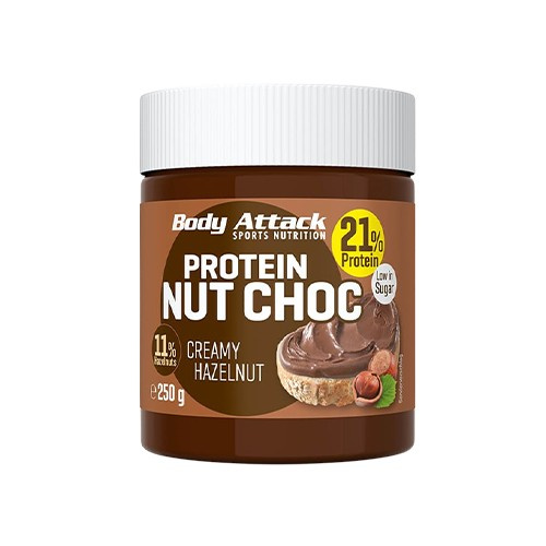 BODY ATTACK Protein - Nut Choc - 250g - Hazelnut (Smooth)