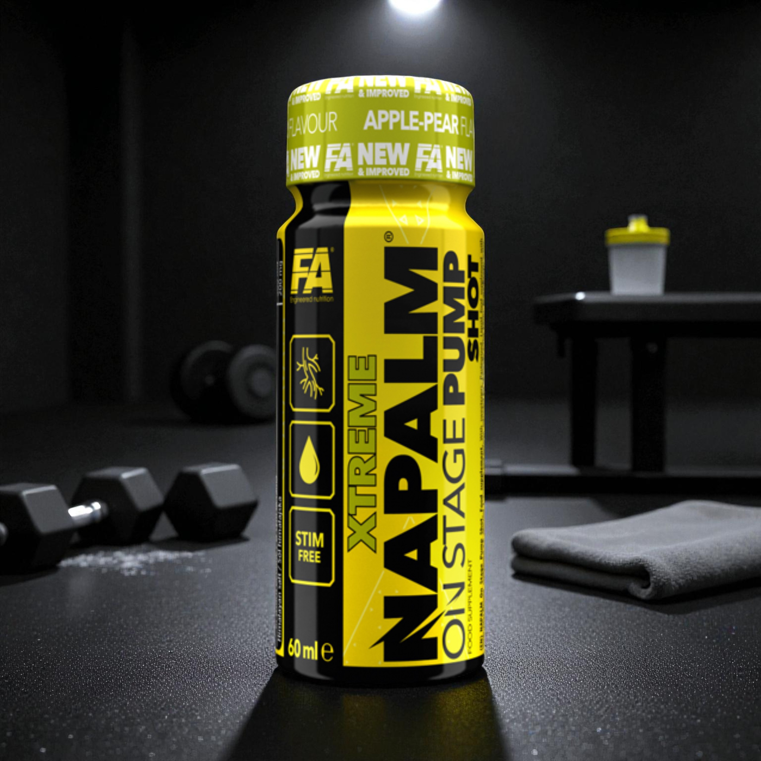 FITNESS AUTHORITY - Napalm Xtreme On Stage Pump Shot - 24x 60ml  pol_pl_FITNESS-AUTHORITY-Napalm-Xtreme-On-Stage-Pump-Shot-60ml-Apple-Pear-x24-43128_3