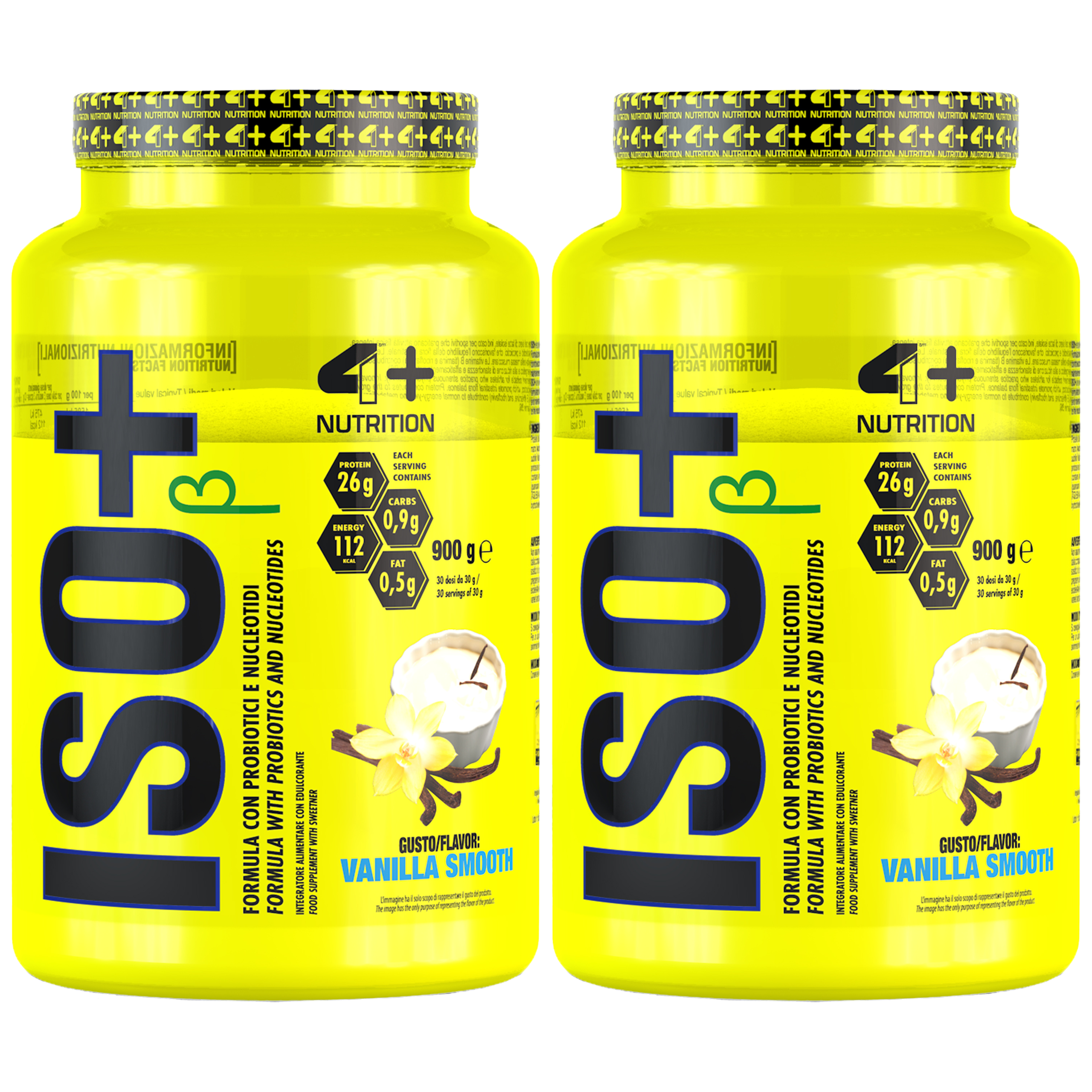 4+ NUTRITION Iso+ Probiotics - 2x 900g