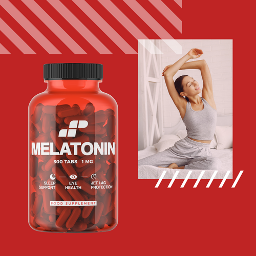 2x MP NUTRITION Melatonin 1mg - 300tabs - Melatonina