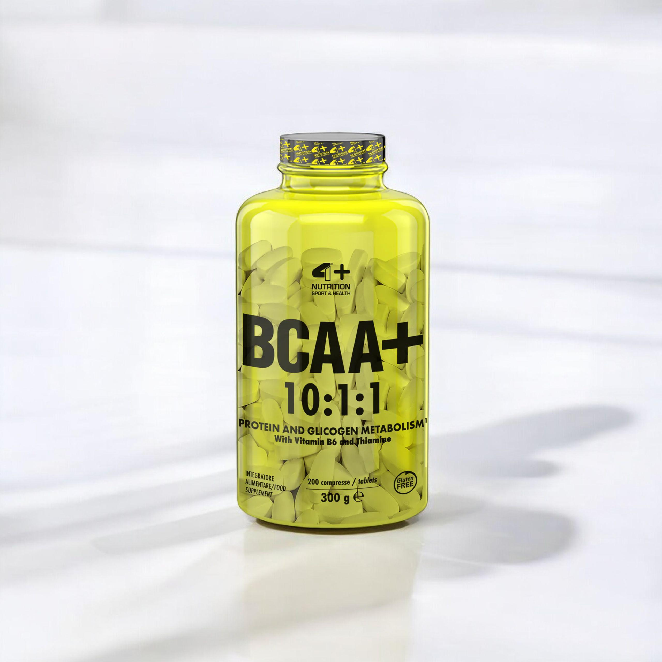 4+ NUTRITION BCAA+ 10:1:1 - 3x 200tabs.