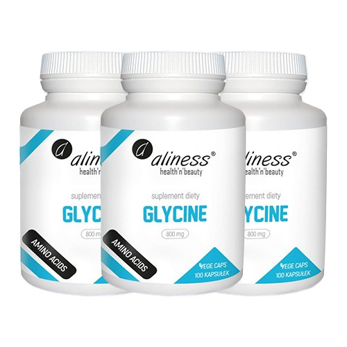 ALINESS Glycine 800mg - 3x 100vcaps.