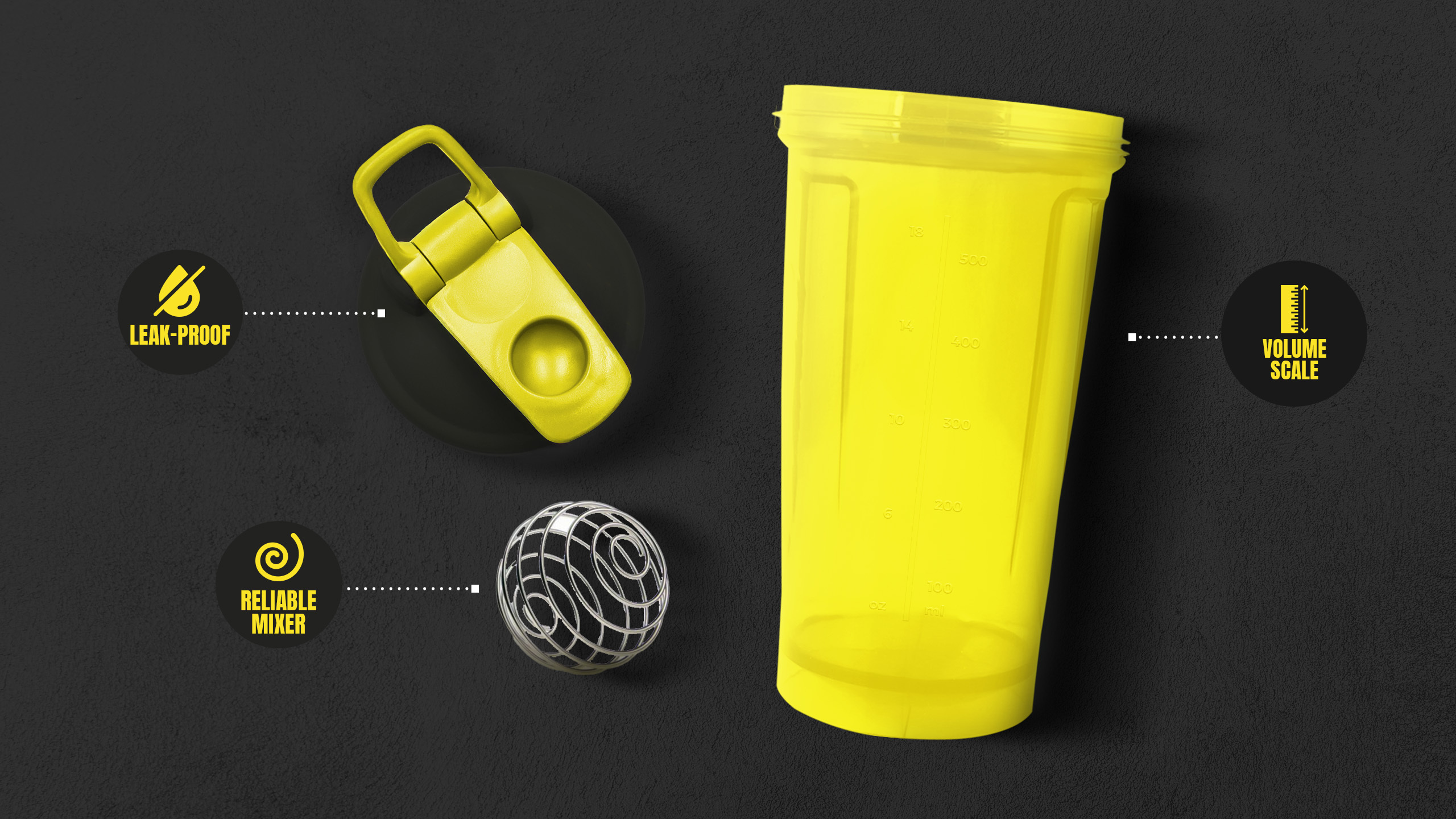 HIRO.LAB - Shaker - 2x 500ml