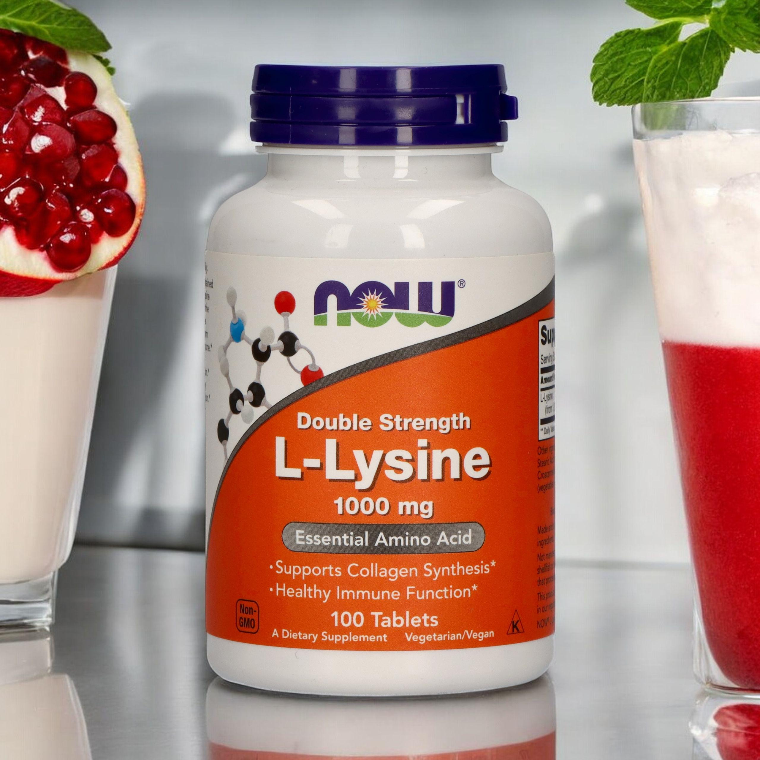 NOW L-Lysine 1000mg - 3x 100tabs