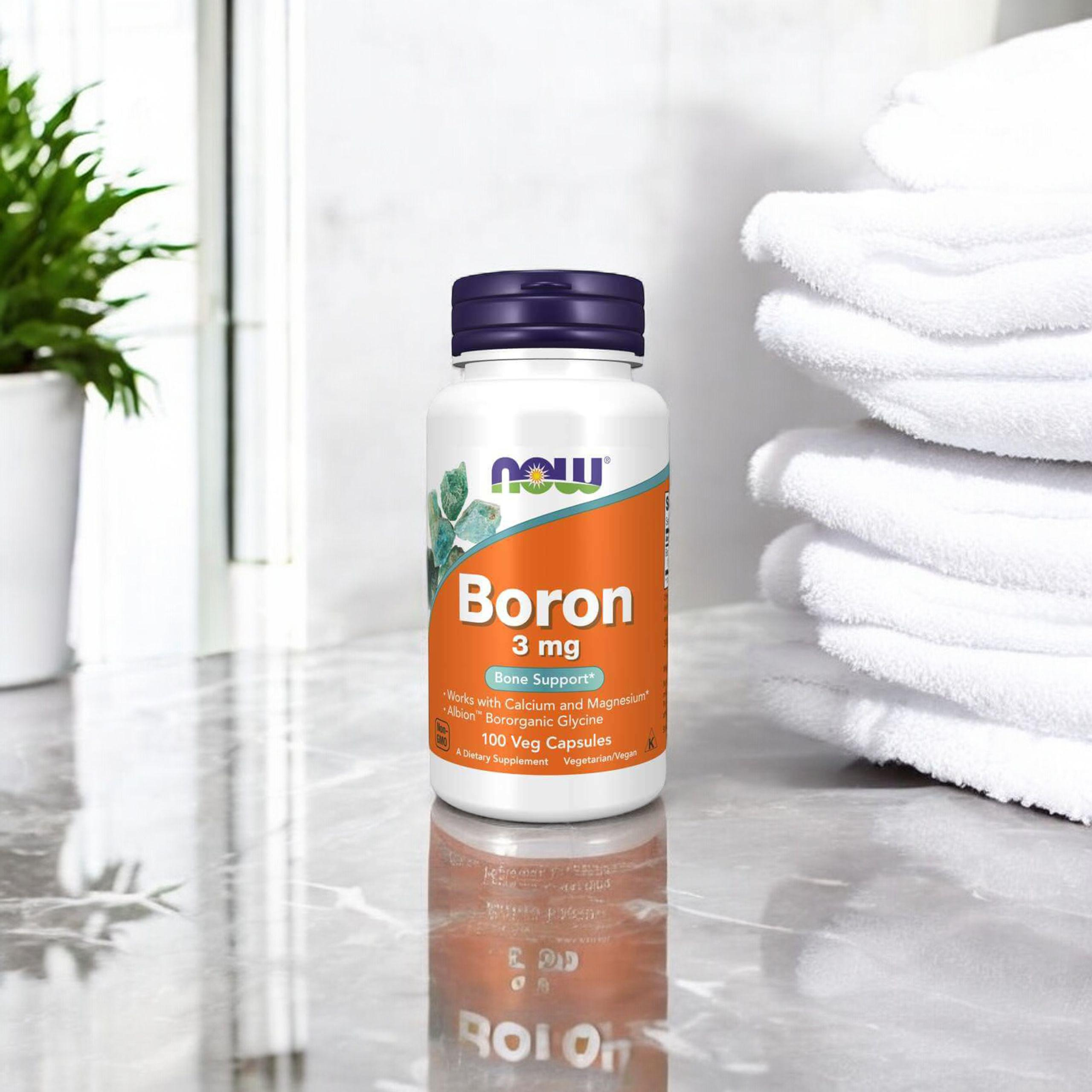 NOW Boron 3mg - 100vcaps.