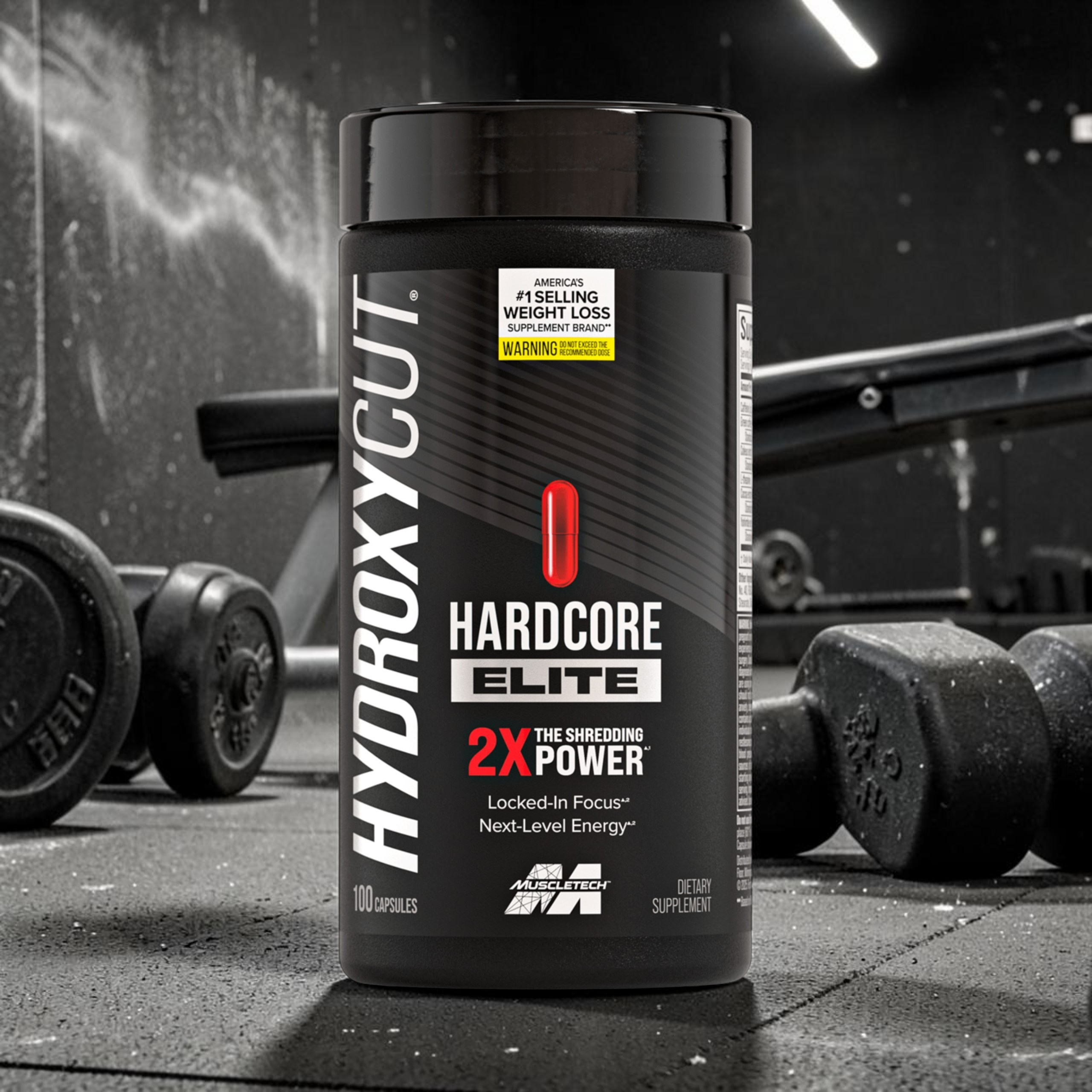 MUSCLE TECH - Hydroxycut Hardcore Elite - 100vcaps.