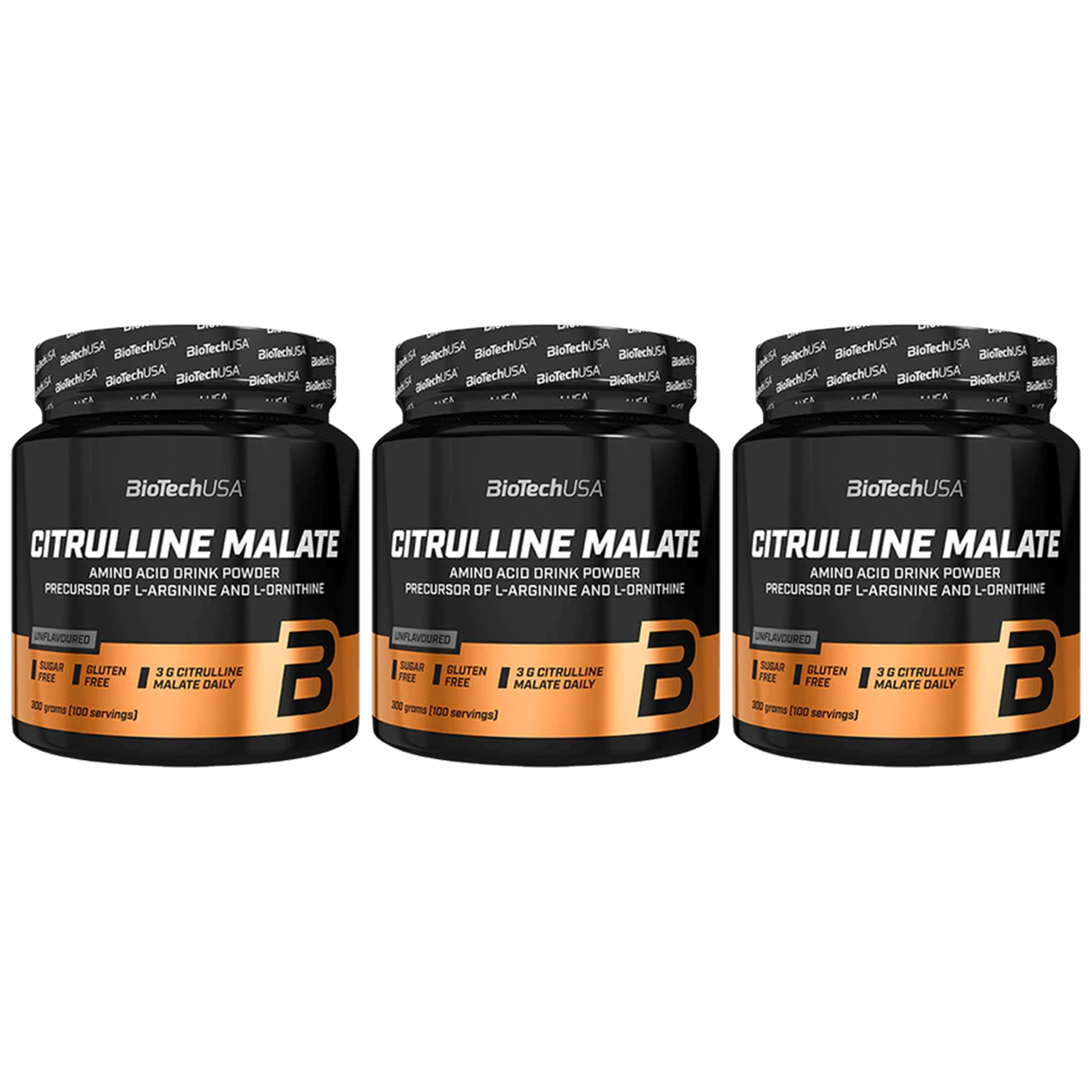 BioTech USA Citrulline Malate - 3x 300g