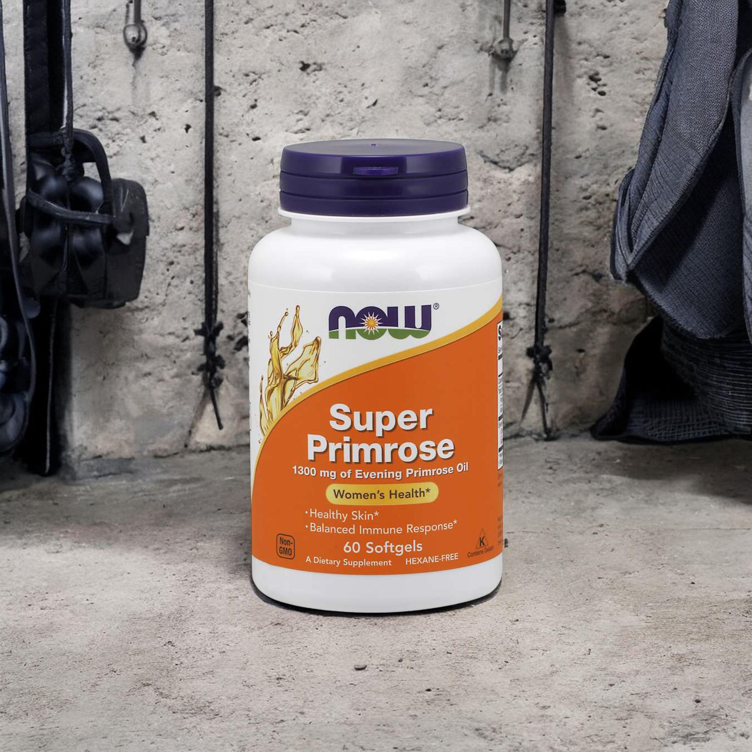 NOW Super Primrose - 60softgels. - Olej z Wiesiołka Dwuletniego