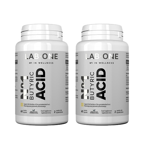 LAB ONE Butyric Acid - 60caps. - 2x Kwas masłowy