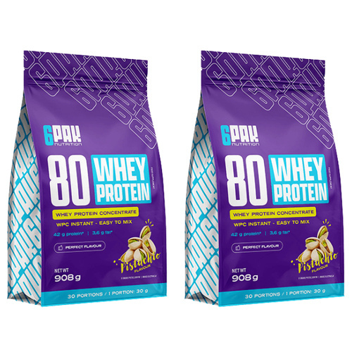 6PAK 80 Whey Protein - 2x 908g