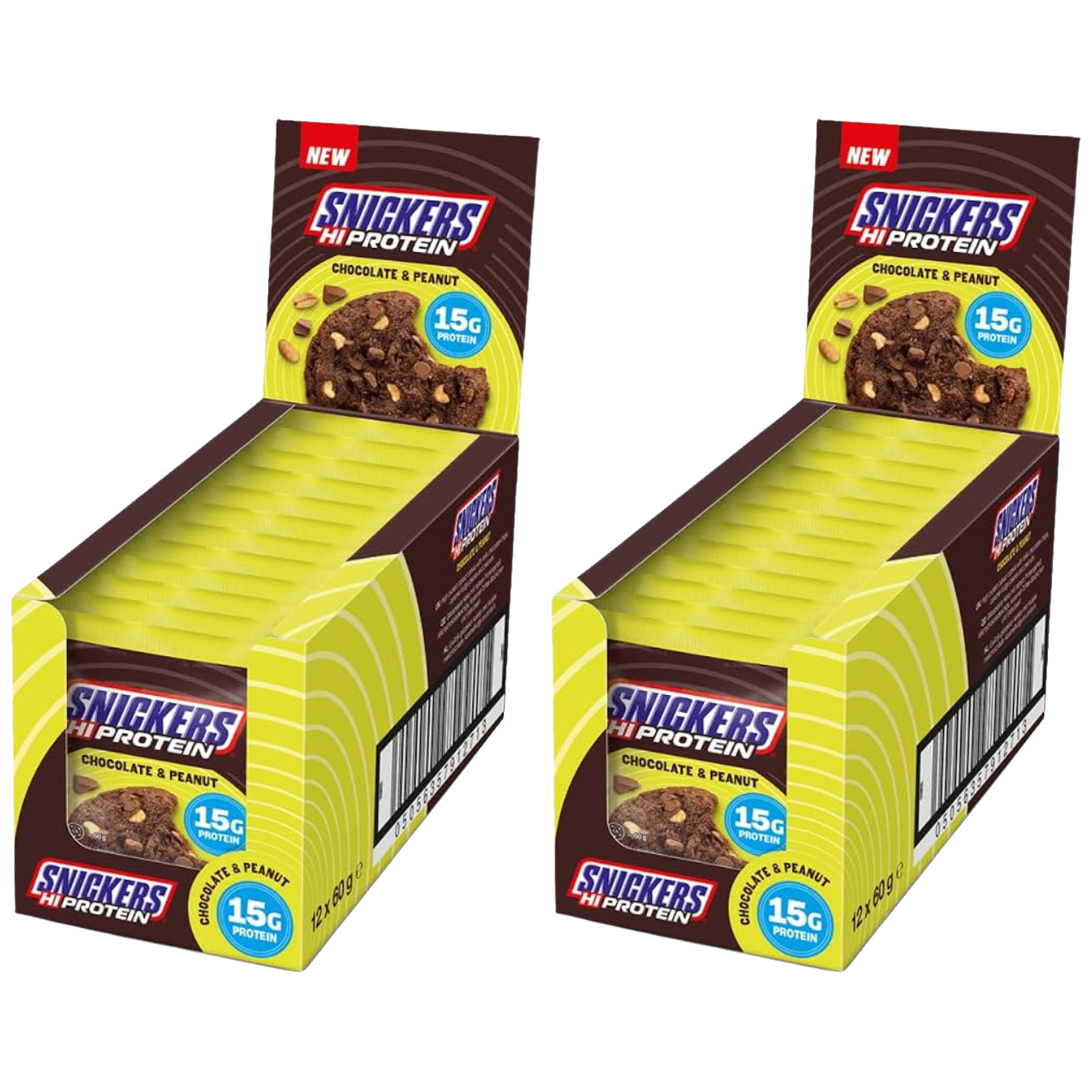 Mars - Snickers High Protein Cookie - 12x 2x 60g - Chocolate & Peanut