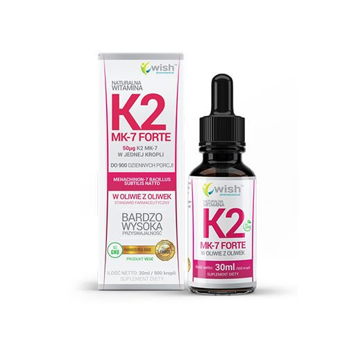 WISH Pharmaceutical Vitamin K2 Mk-7 Forte - 3x 30ml