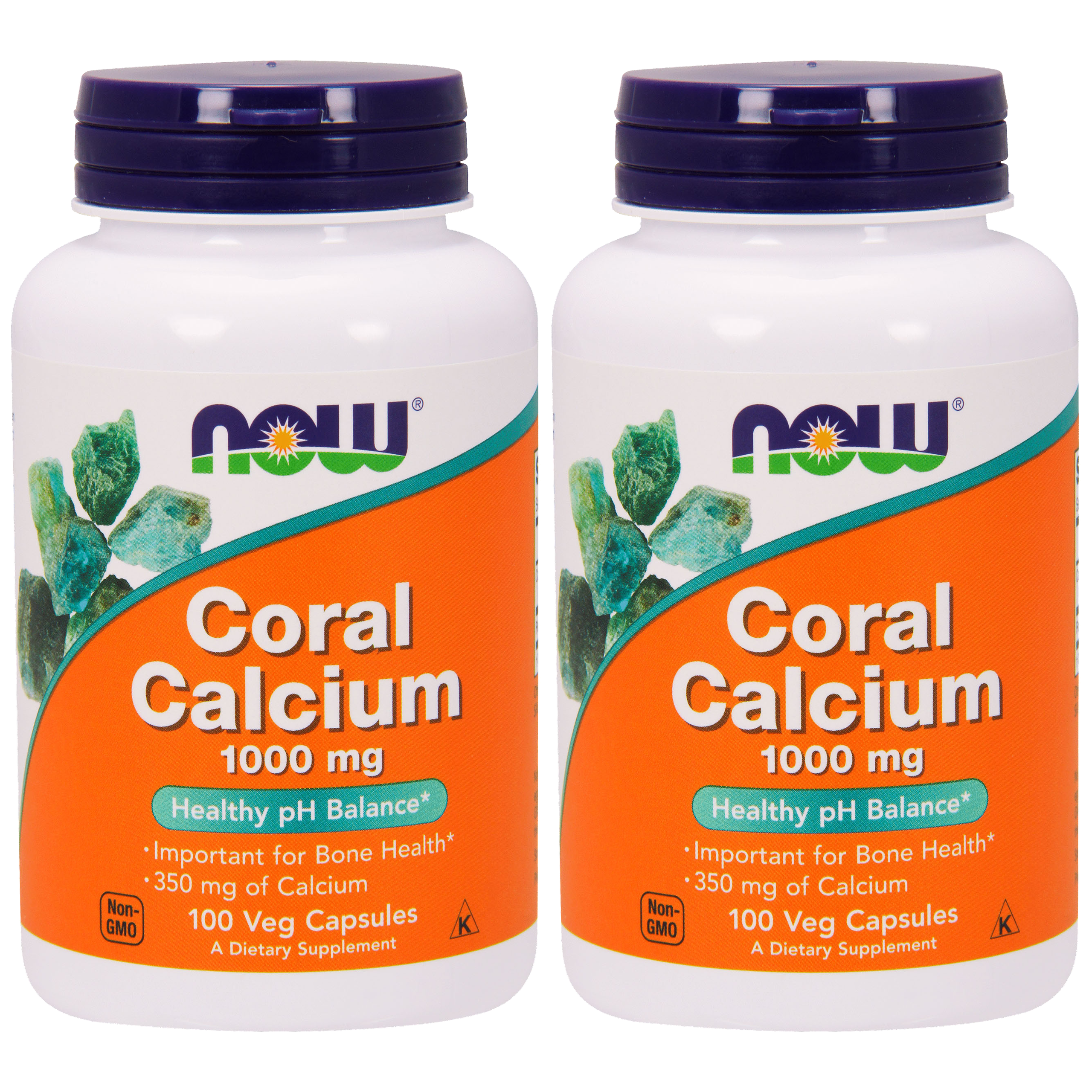 NOW Coral Calcium 1000mg - 2x 100vegcaps