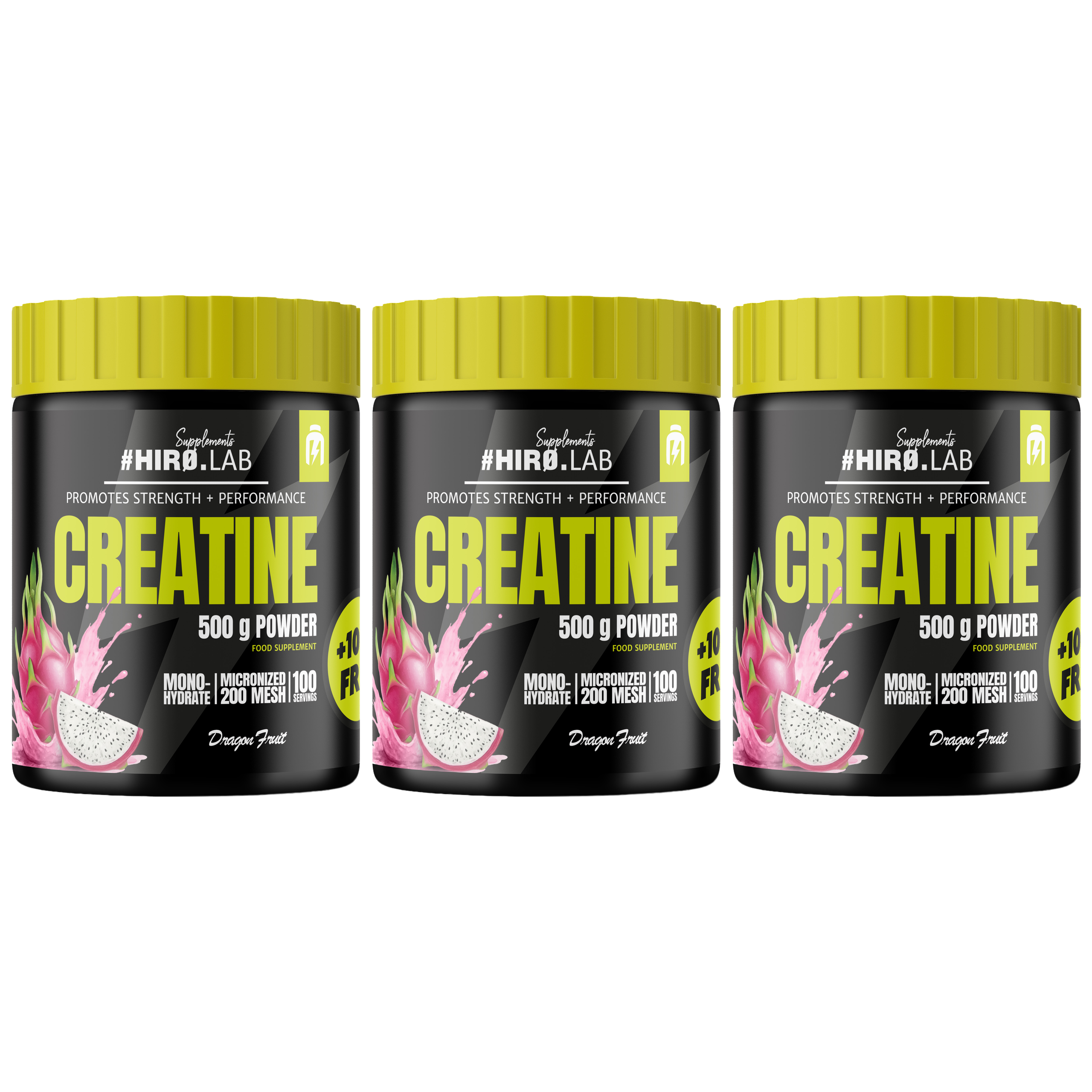 HIRO.LAB Creatine - 3x 500g + 100g FREE