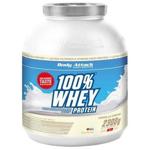 BODY ATTACK 100% Whey Protein - 3x 2300g