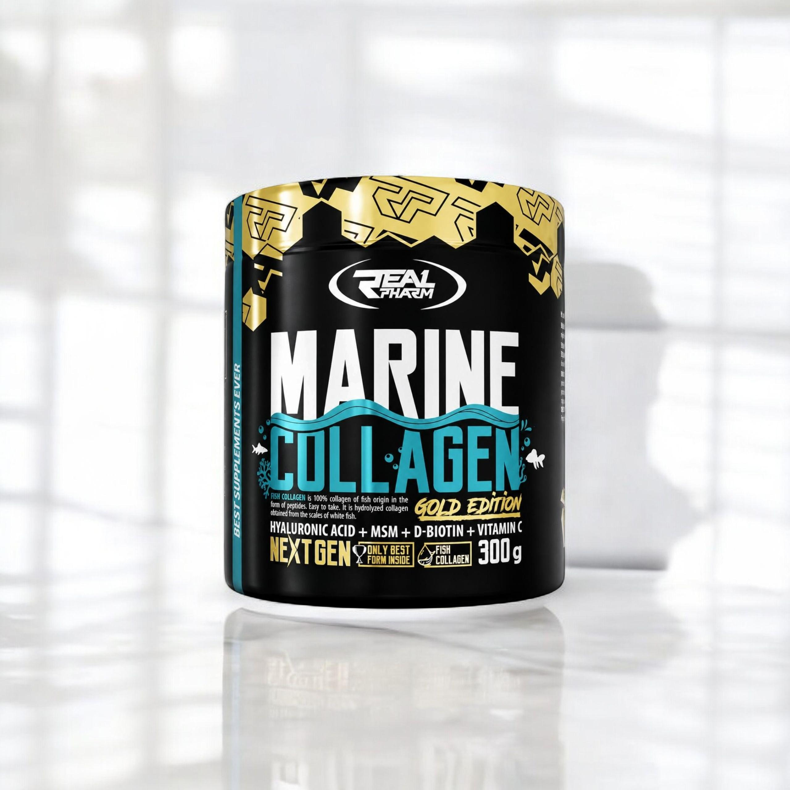 REAL PHARM - Marine Collagen - 300g - Raspberry Lemonade