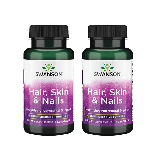 SWANSON Hair, Skin & Nails - 2x 60tabs.
