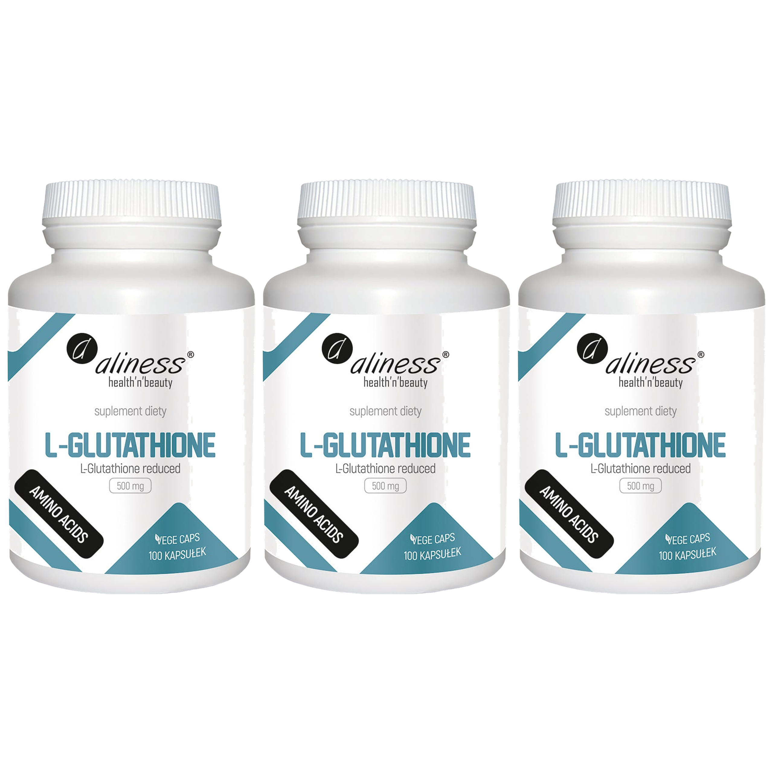 ALINESS L-Glutathione 500mg - 3x 100cap - Glutation
