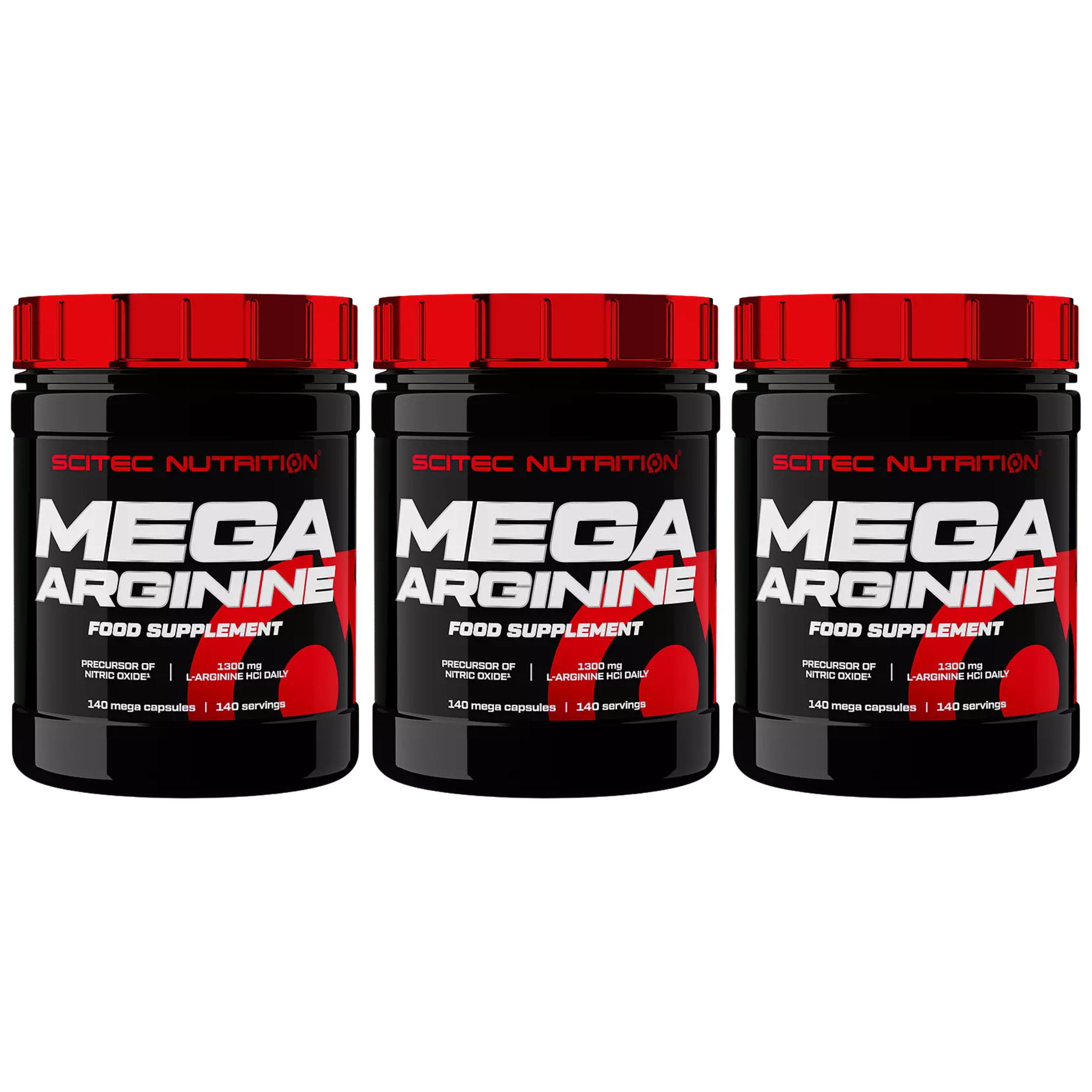 SCITEC Mega Arginine - 3x 140caps