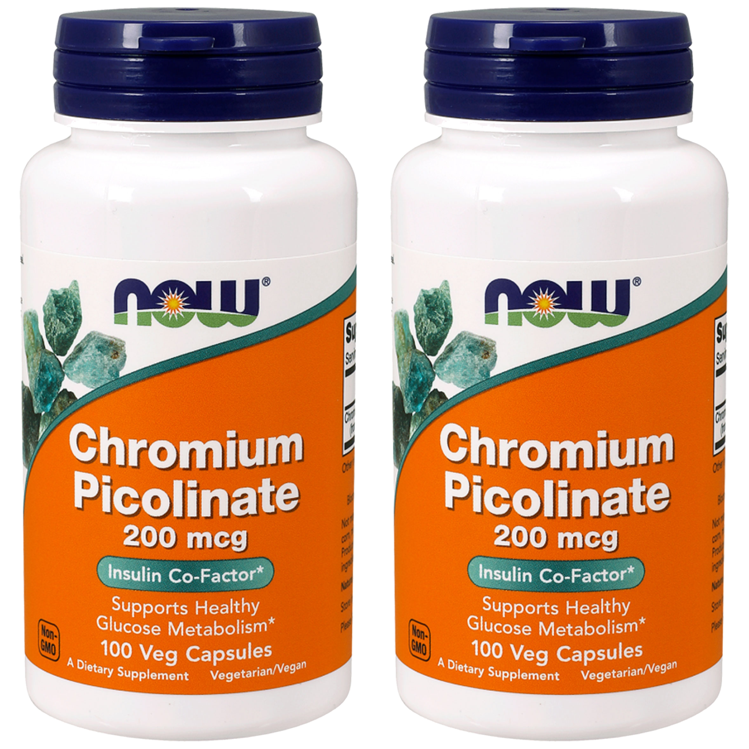 NOW Chromium Picolinate - 2x 100vcaps