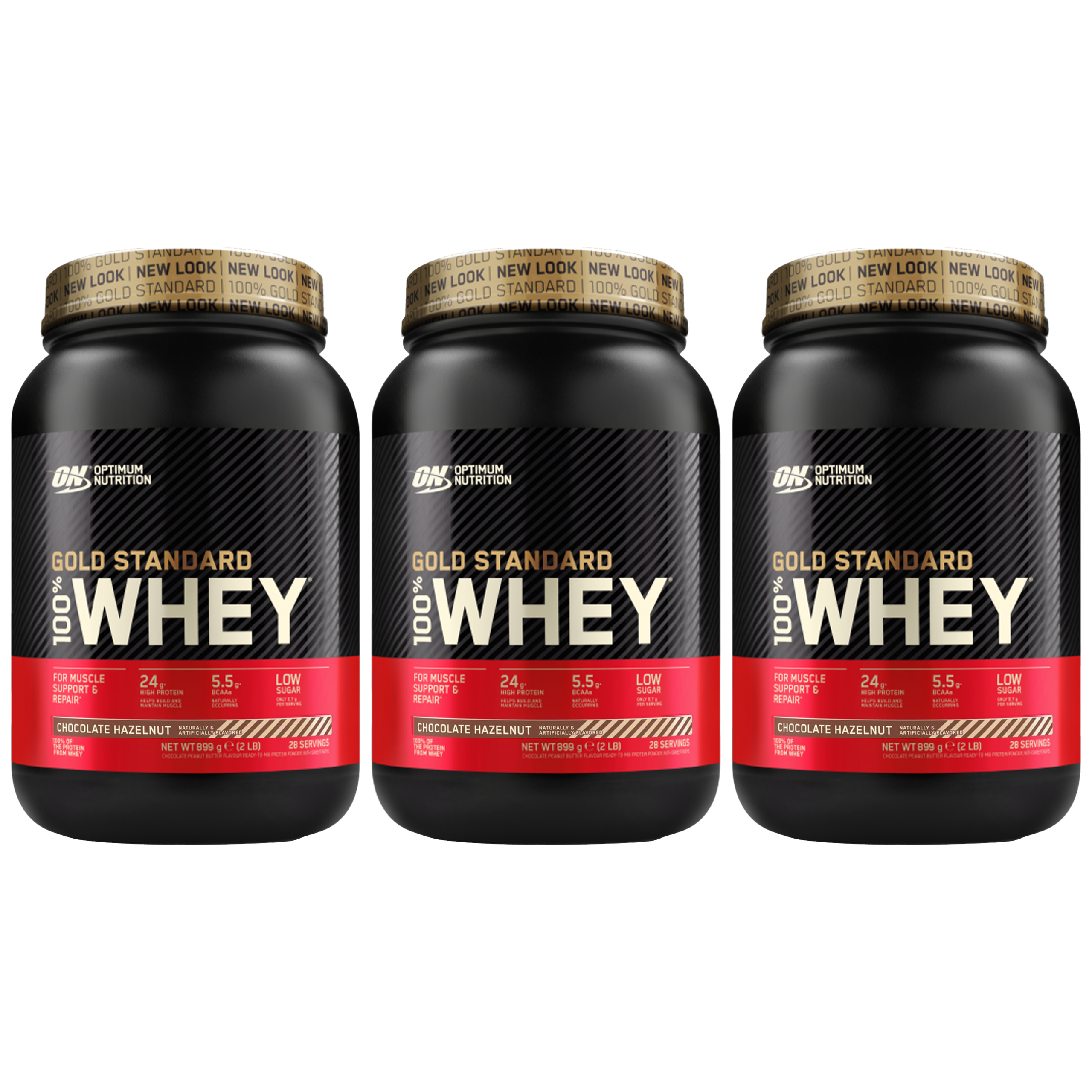 OPTIMUM NUTRITION Whey Gold Standard - 3x 896g