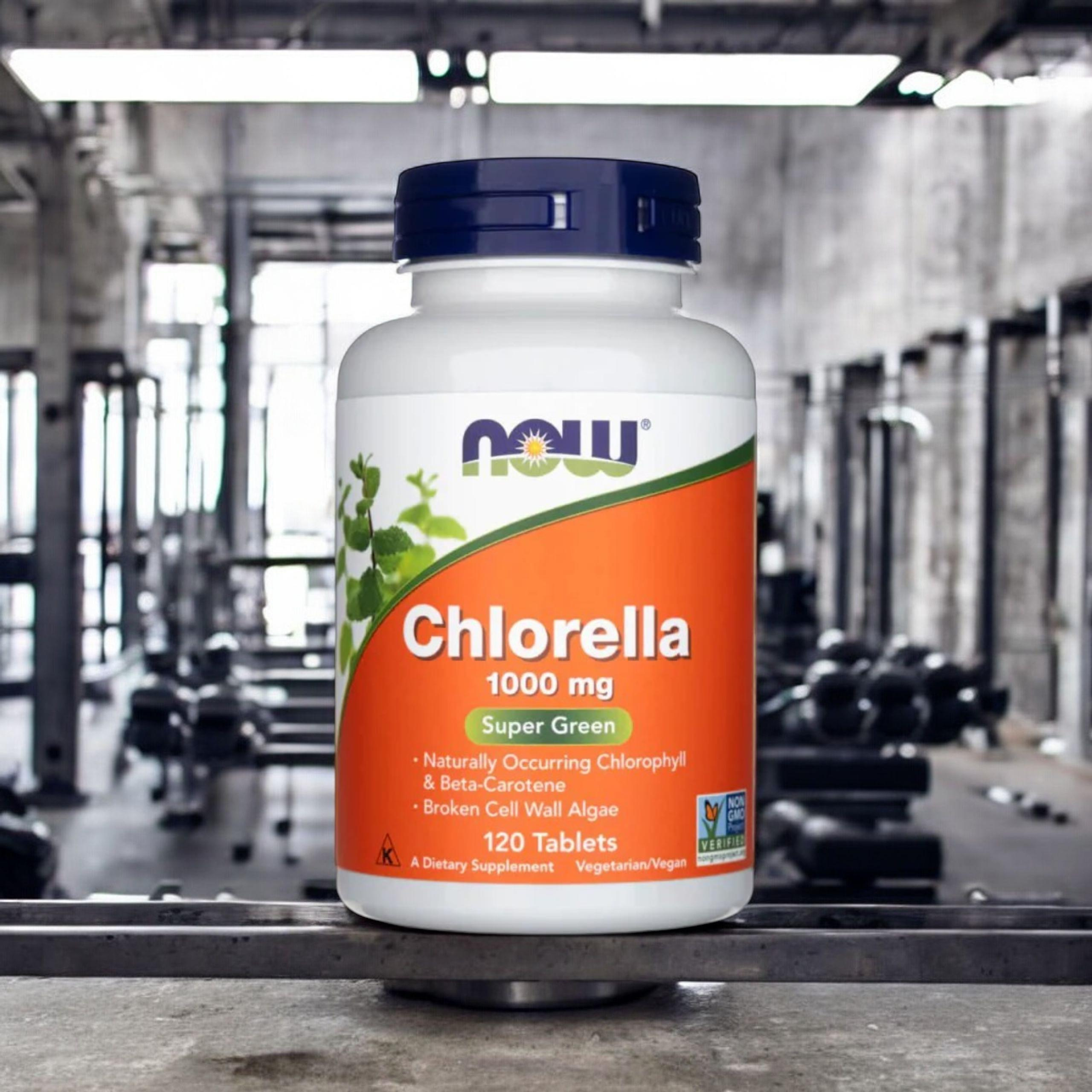 NOW - Chlorella 1000mg - 3x 120tabs.