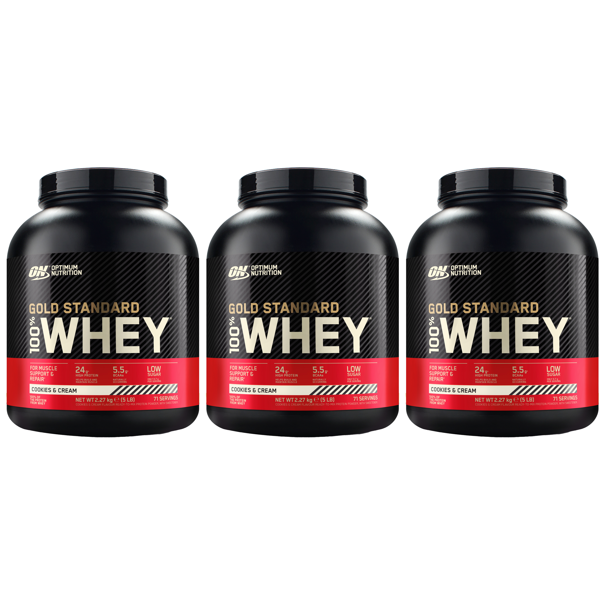 OPTIMUM NUTRITION Whey Gold Standard - 3x 2270g