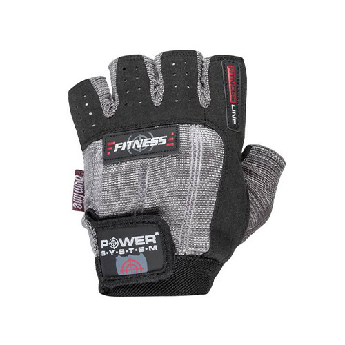 POWER SYSTEM Rękawice Fitness - 2x Szaro-Czarne