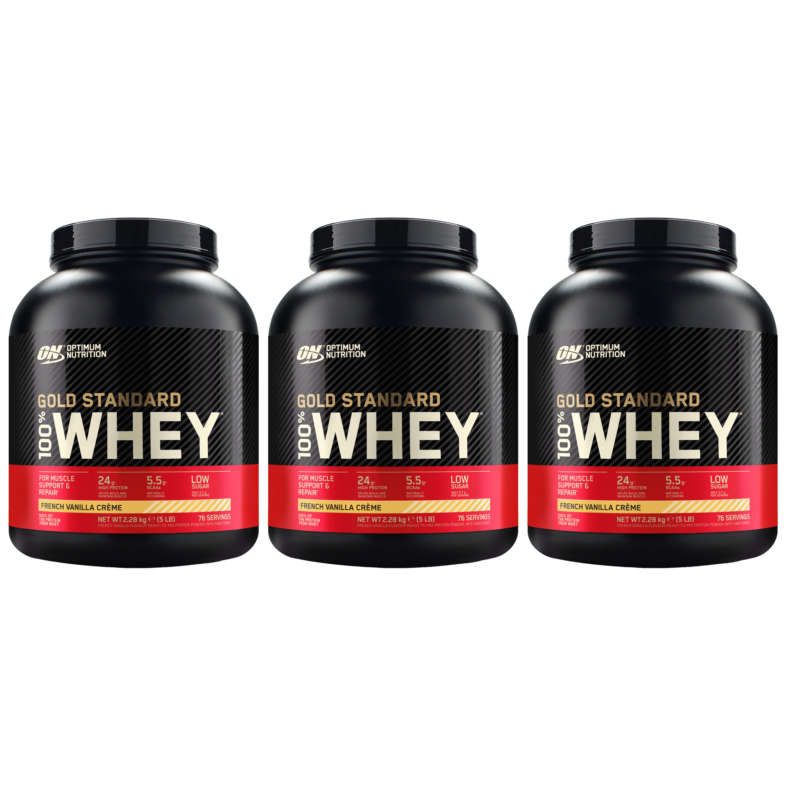 OPTIMUM NUTRITION Whey Gold Standard - 3x 2280g