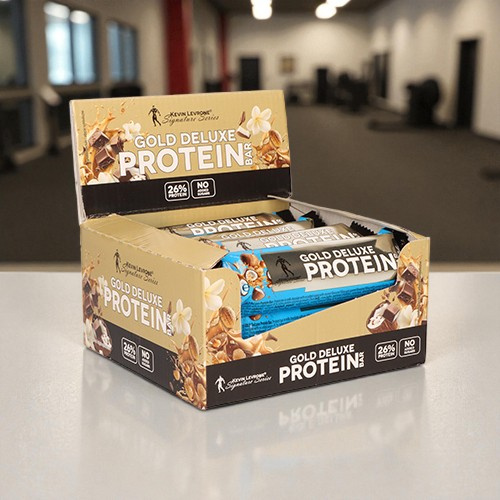 KEVIN LEVRONE - Gold Deluxe Protein Bar - 12x 48g - Coconut and Carmel 