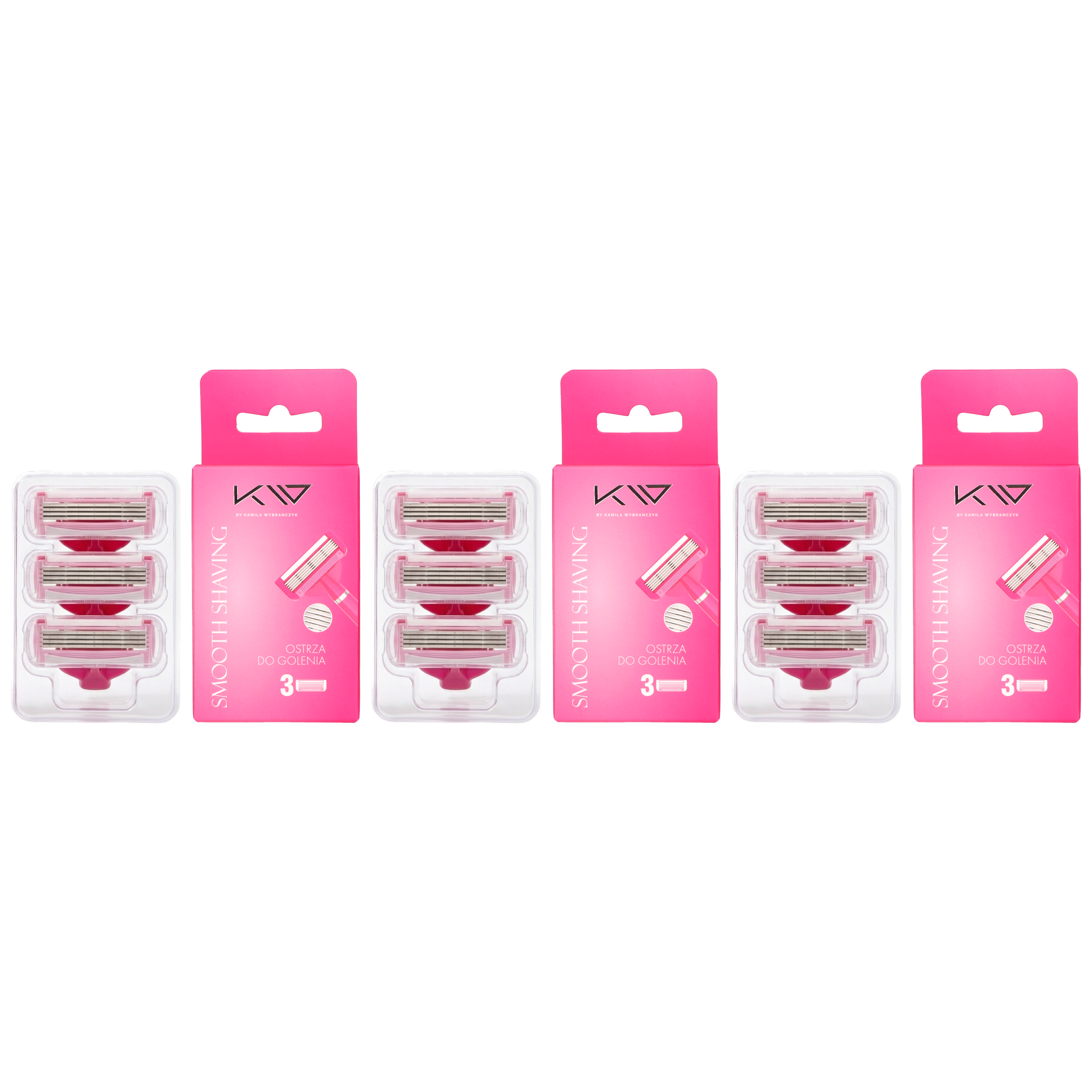 KAMILA WYBRAŃCZYK - Wkłady do maszynki Smooth Shaving Women - 3x 3szt.