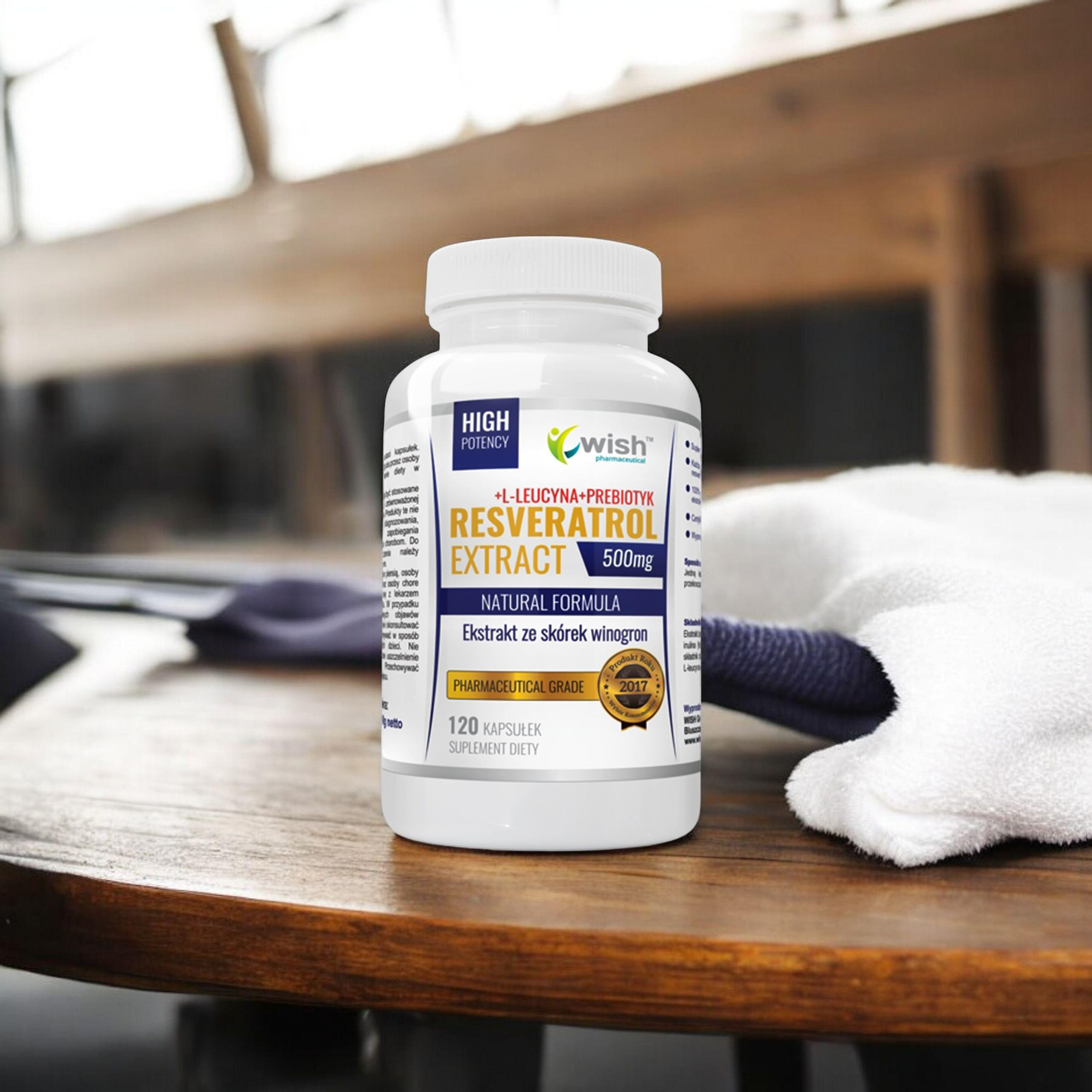 WISH Pharmaceutical Resveratrol Extract 500mg - 120caps