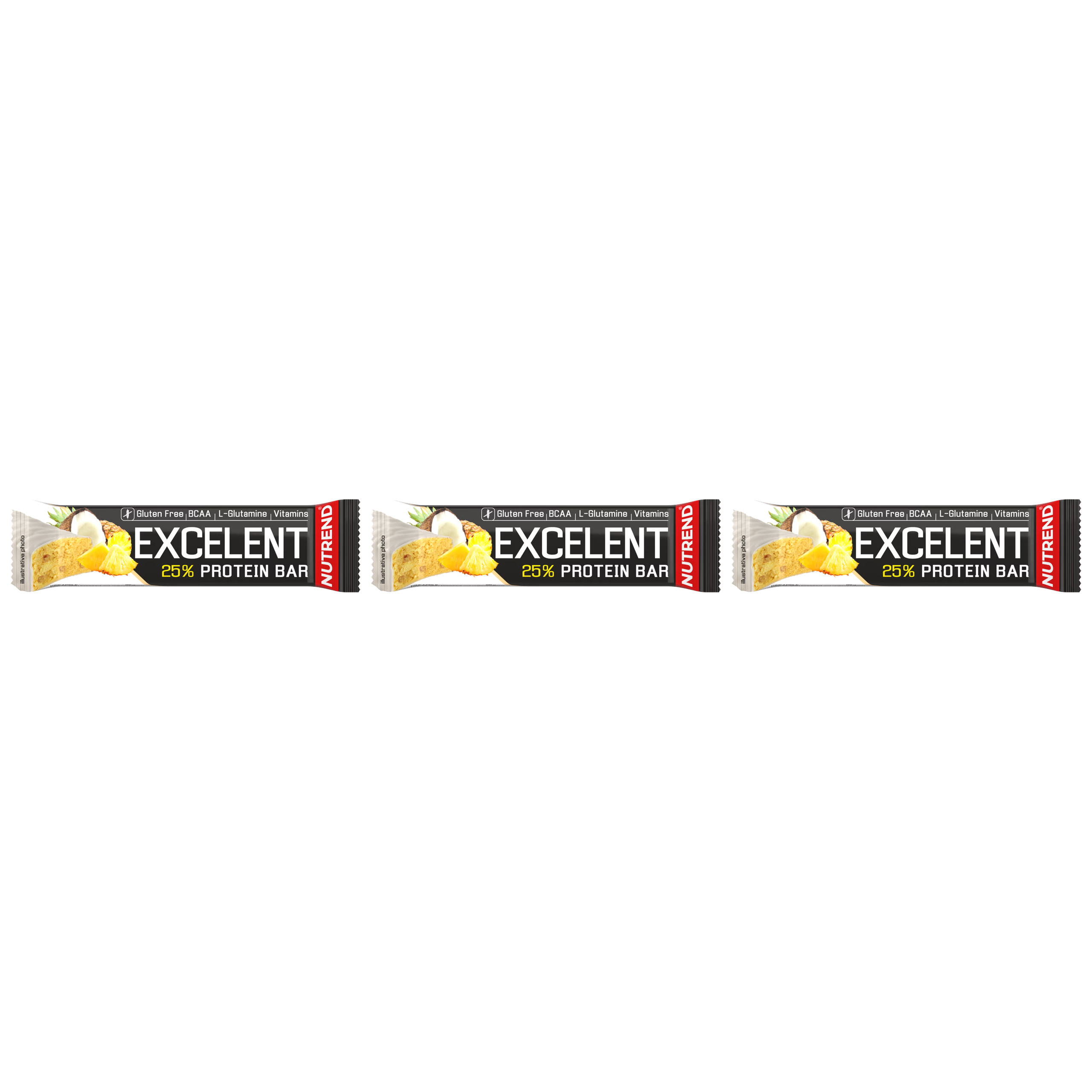 NUTREND Excelent Protein Bar - 3x 85g - Baton Białkowy