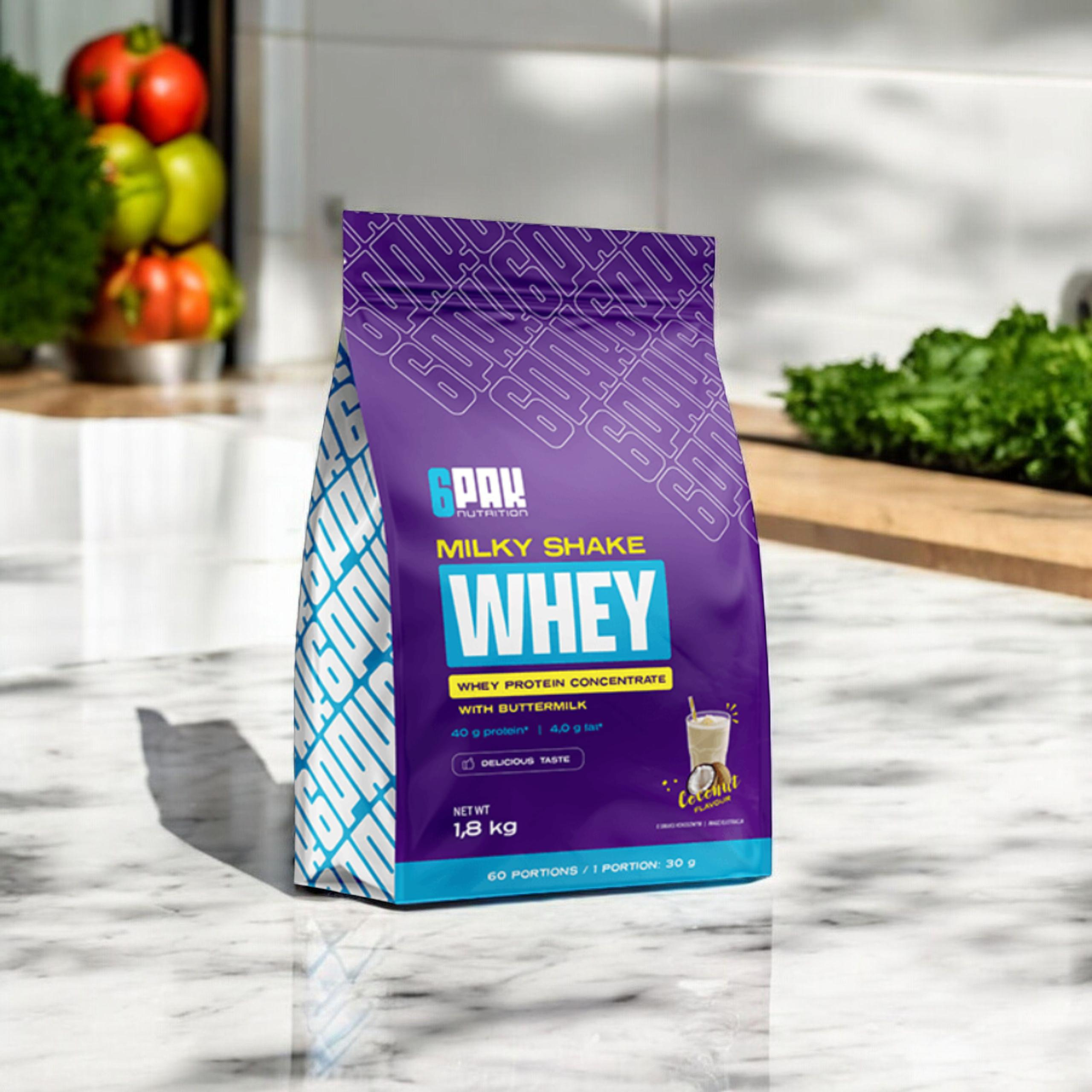 6PAK Milky Shake Whey - 3x 1800g