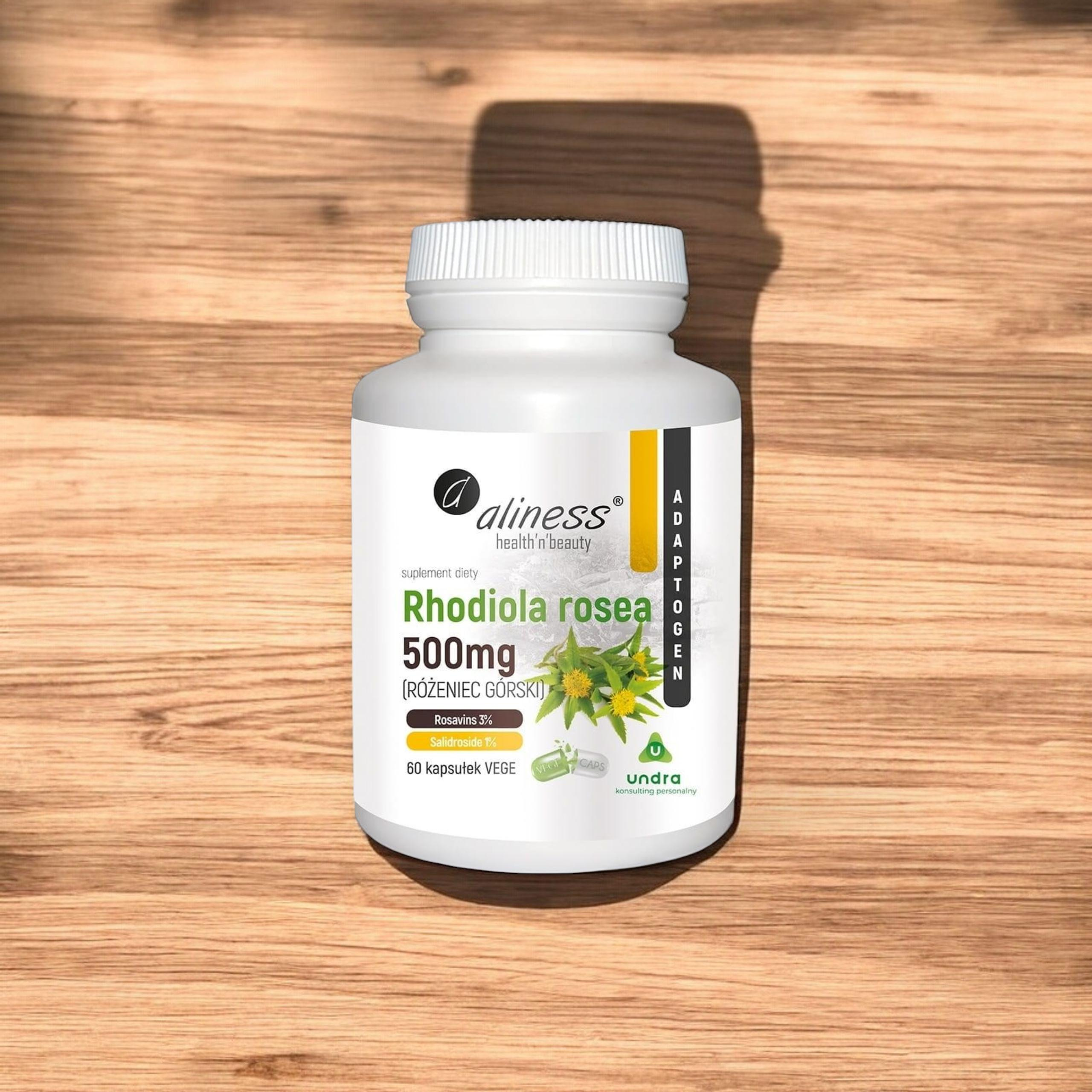 ALINESS - Rhodiola Rosea 500mg - 3x 60vcaps.